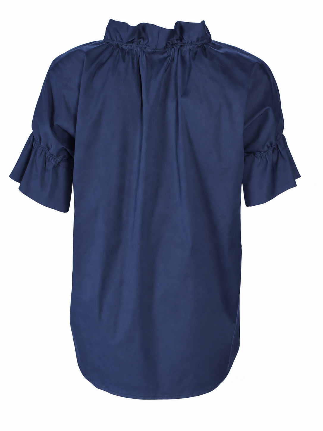 Crosby Shirt Navy Silky Poplin