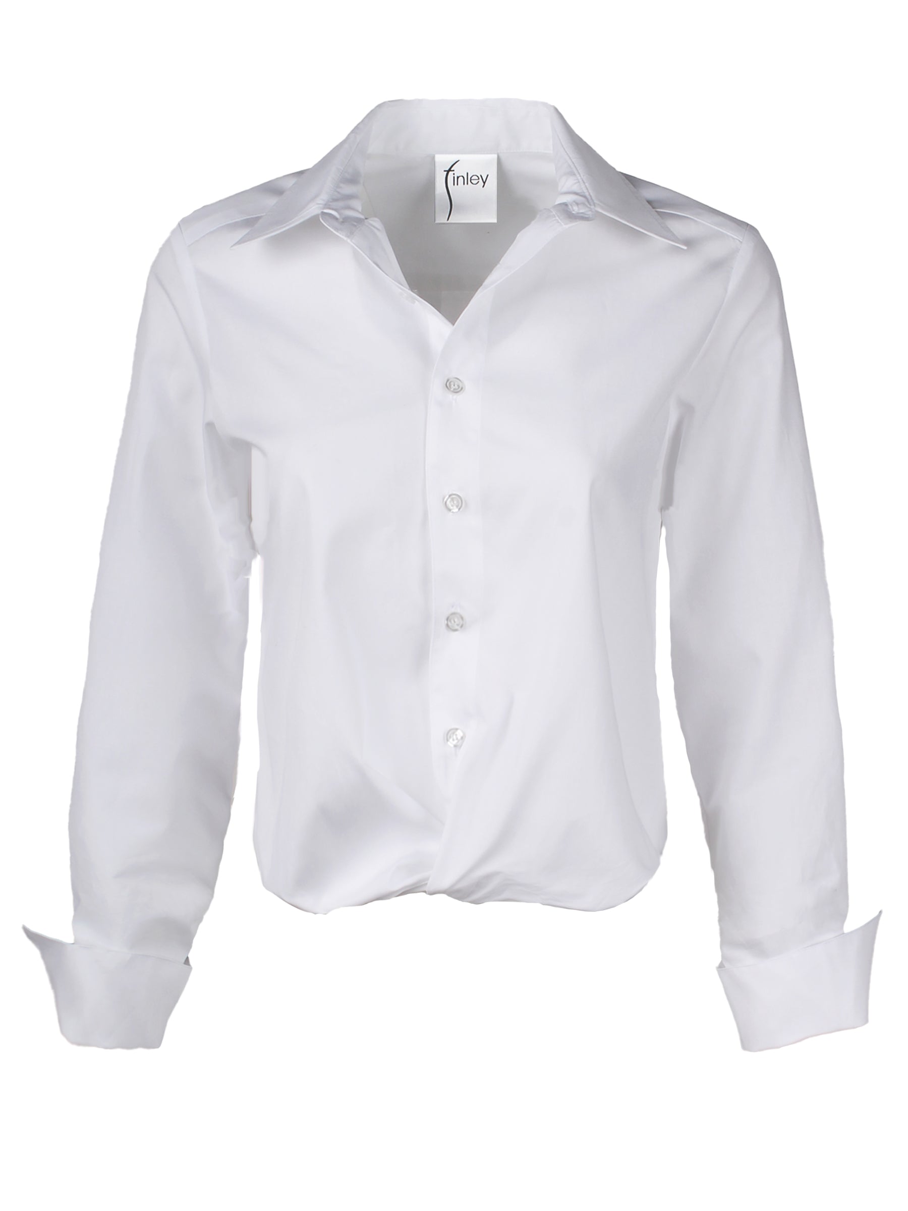 Moxie Shirt White Silky Poplin