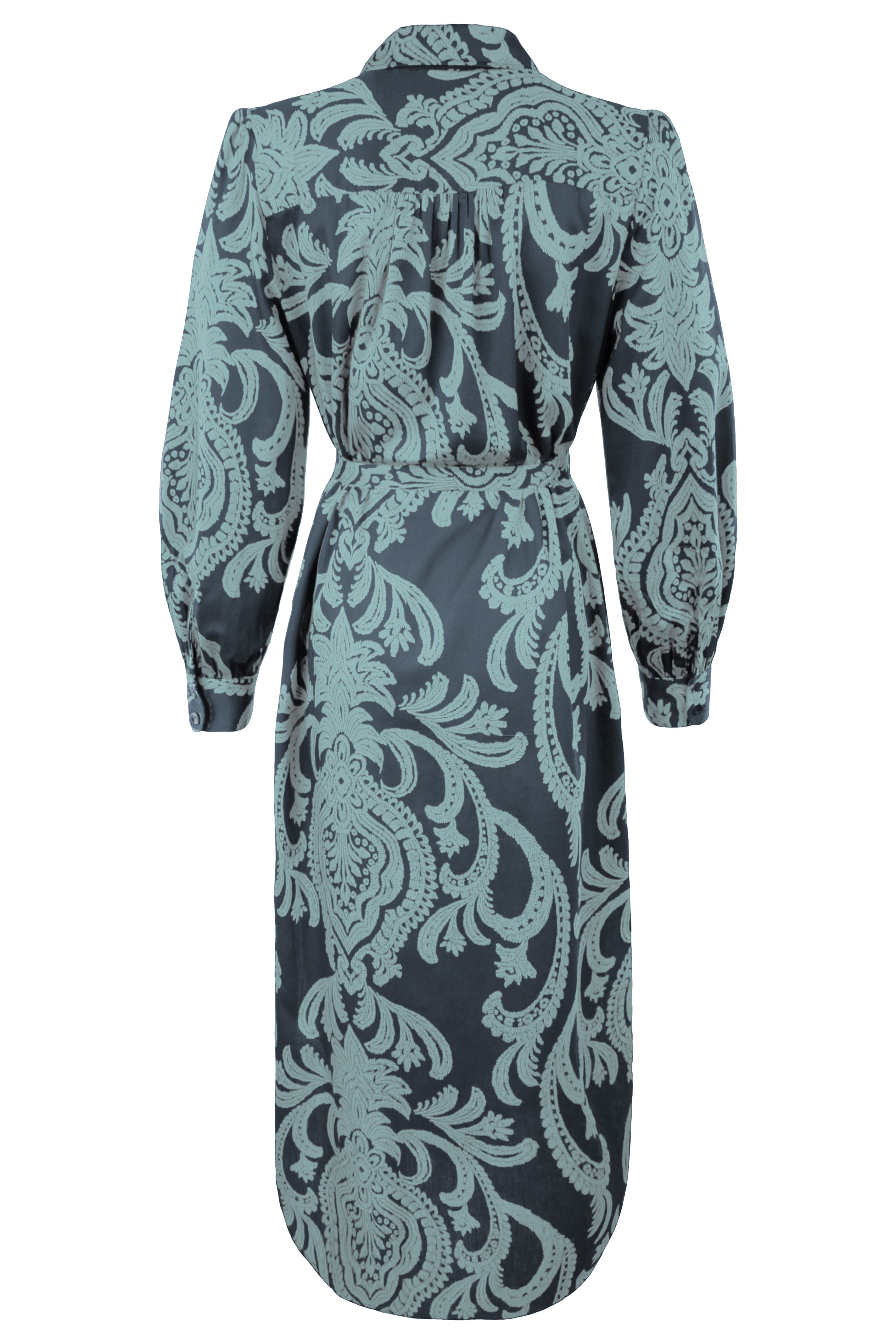 Cambridge Shirt Dress Navy/Teal Bohemian Paisley