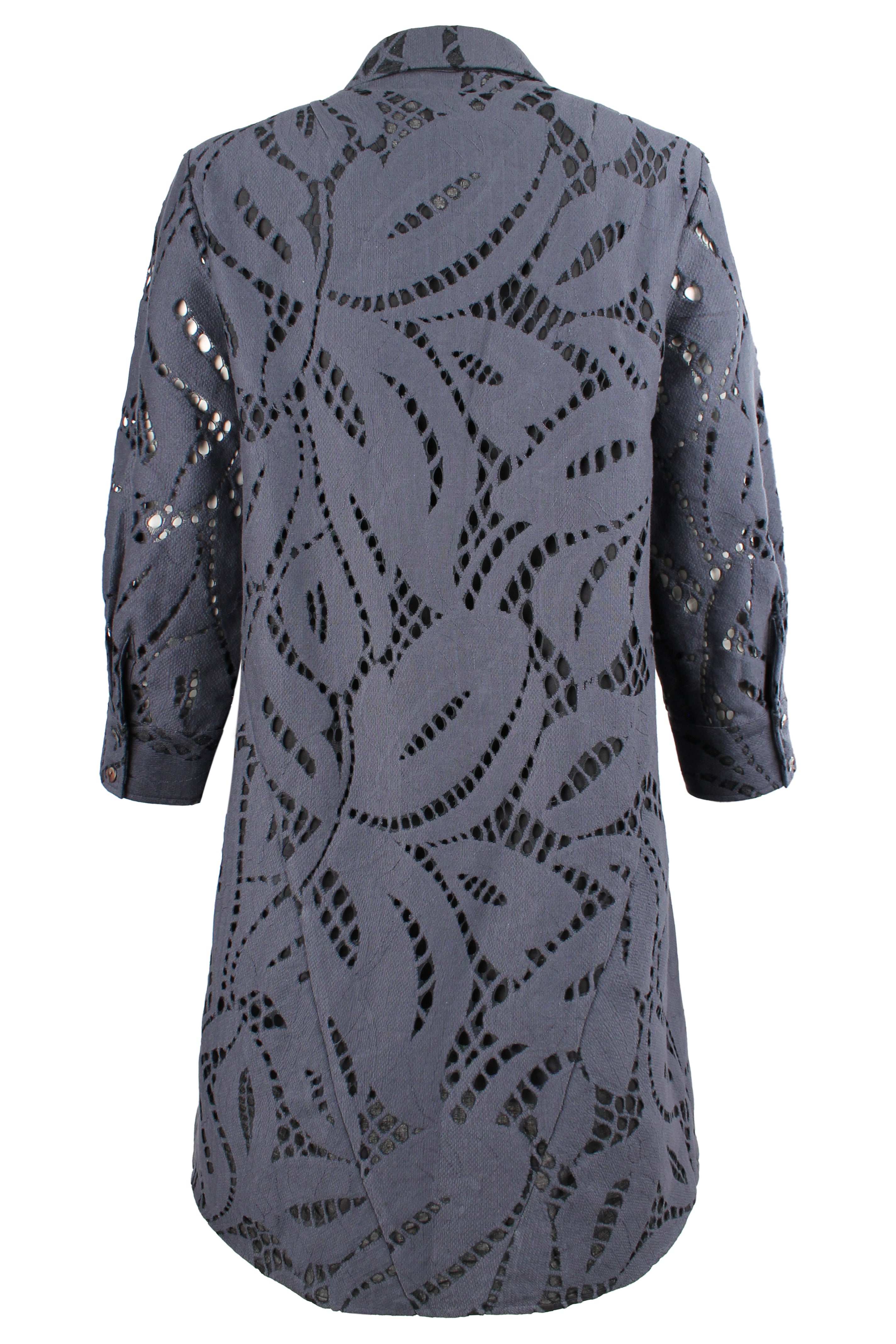 Trapeze Shirt Dress, Chunky Lace