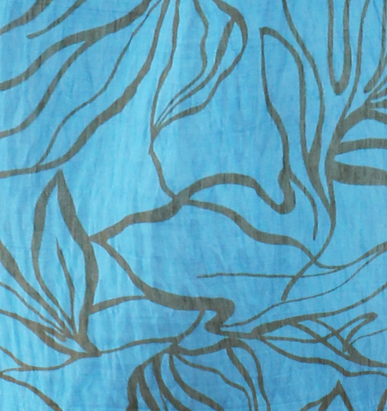 Bleeker Midi Dress Contour Leaves Print