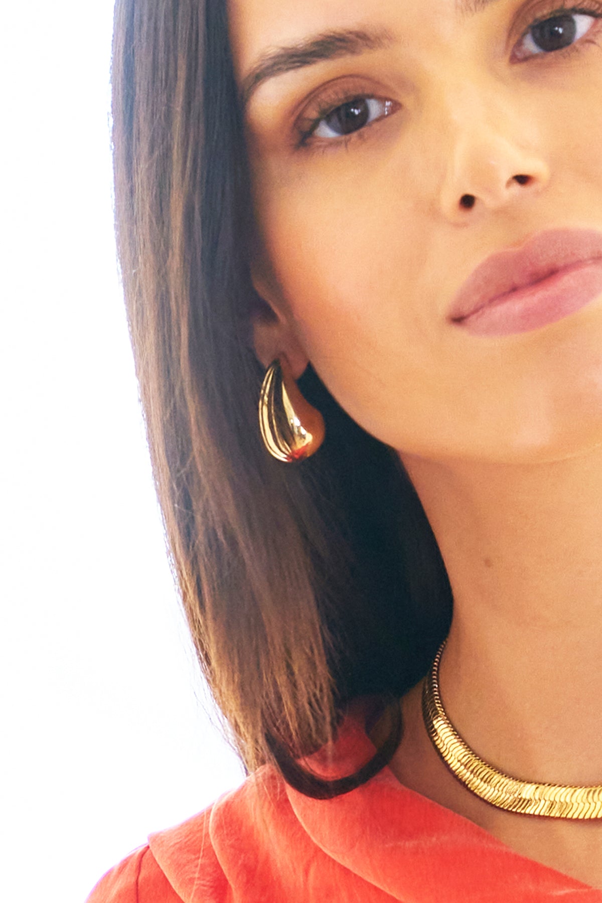Gold Teardrop Earrings