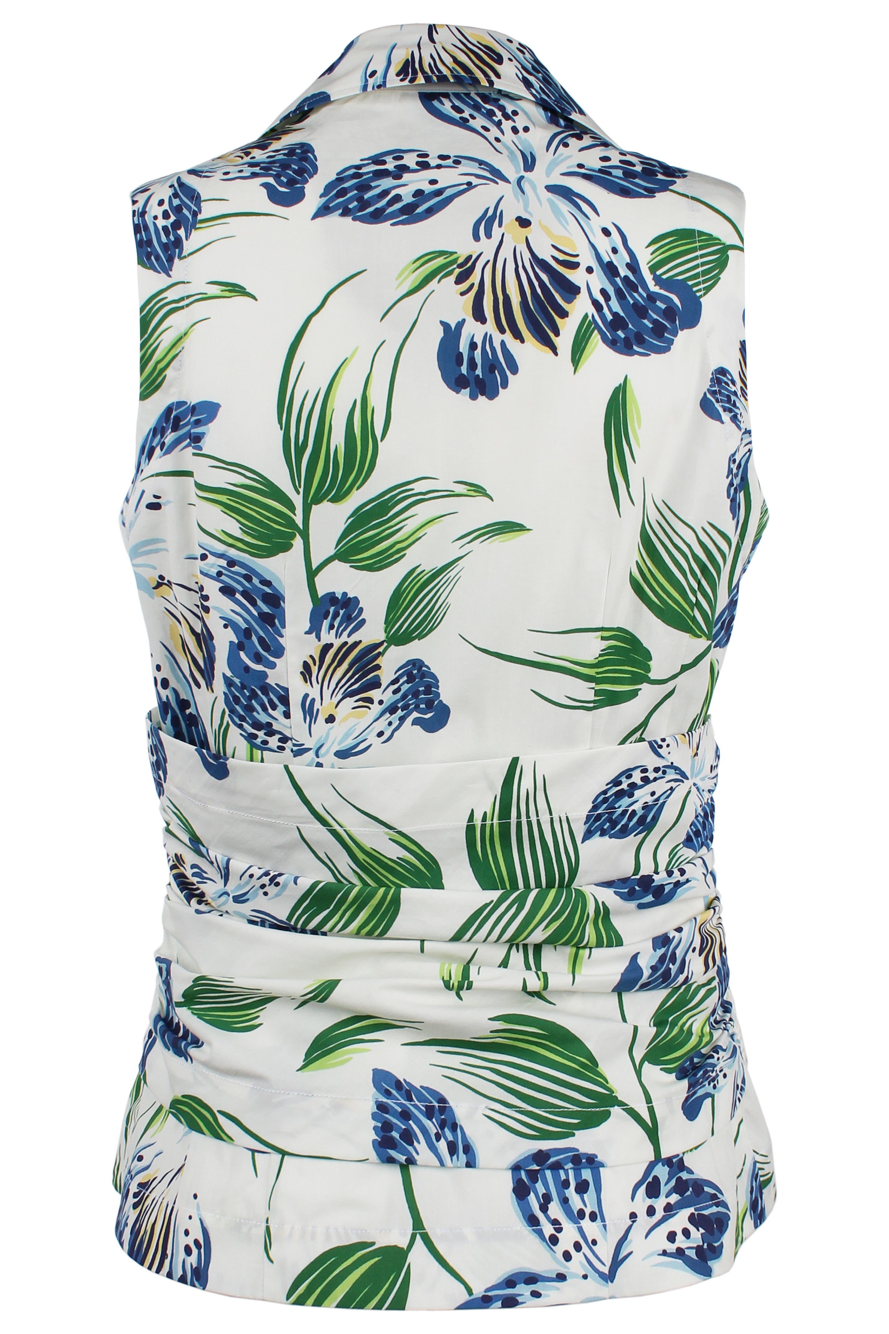 Delilah Top Iris Print
