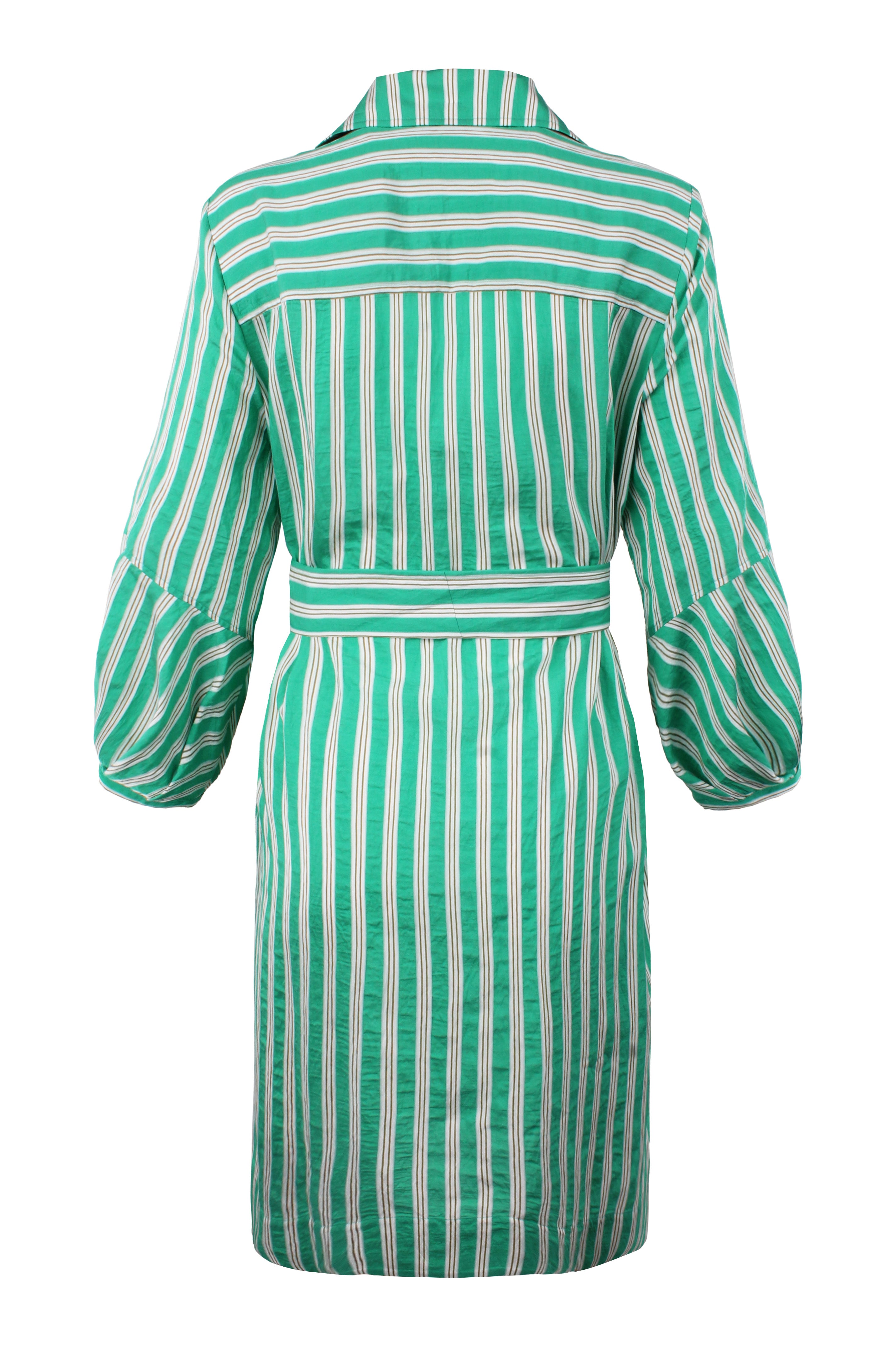 Milo Shirt Dress, Kelly Green Stripe