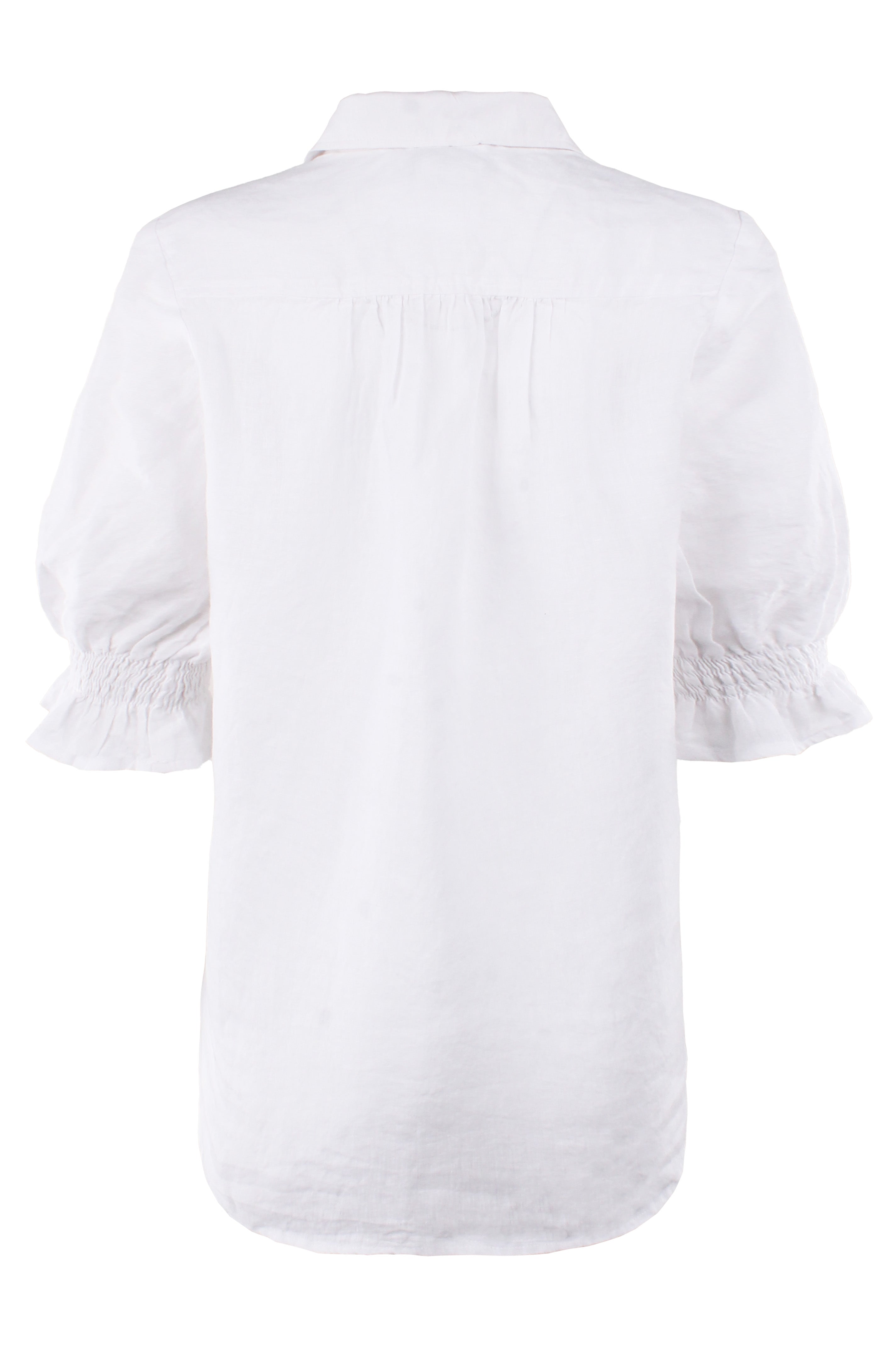 Sirena Shirt Washed Linen White