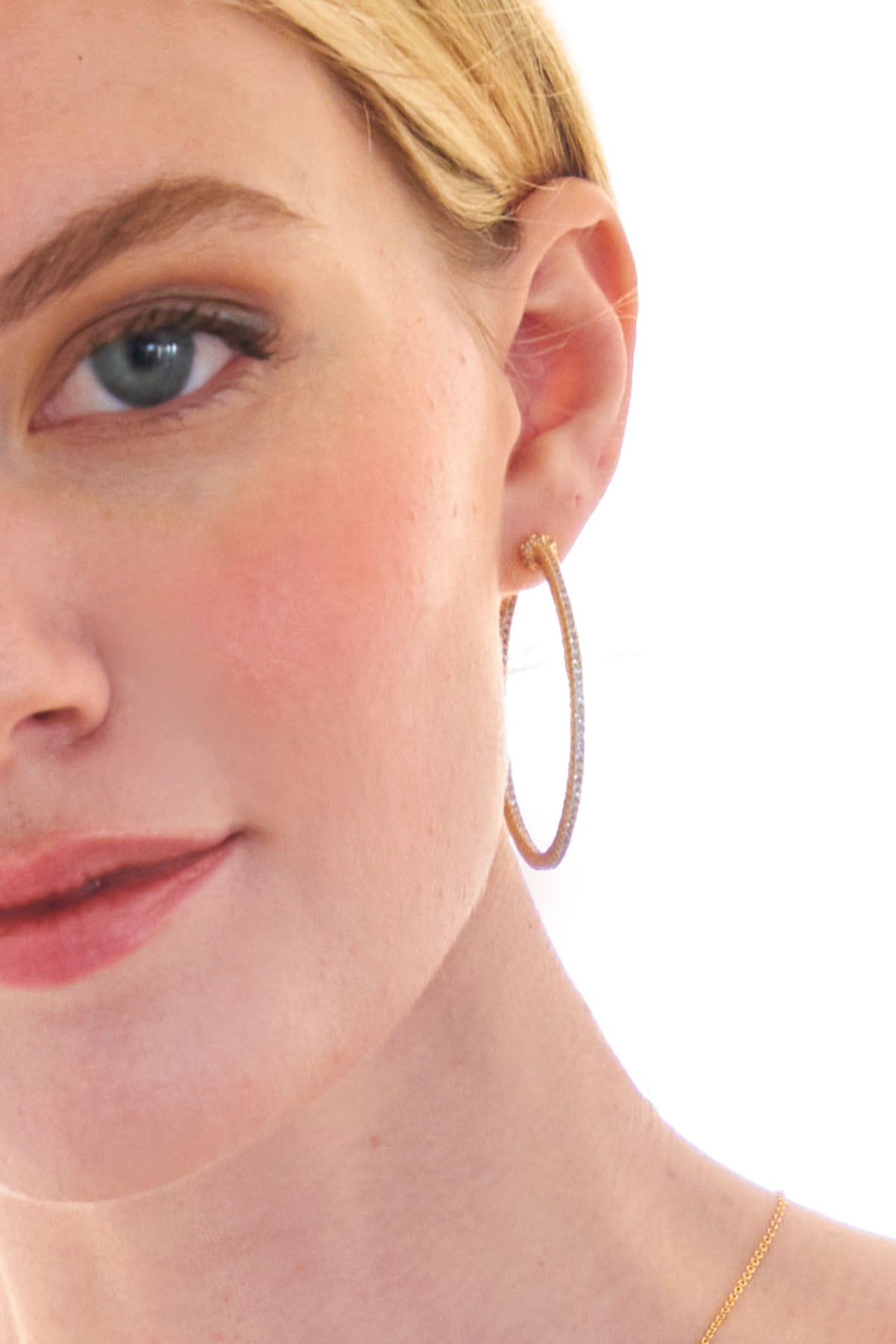 Perfect Pave Hoop Earrings