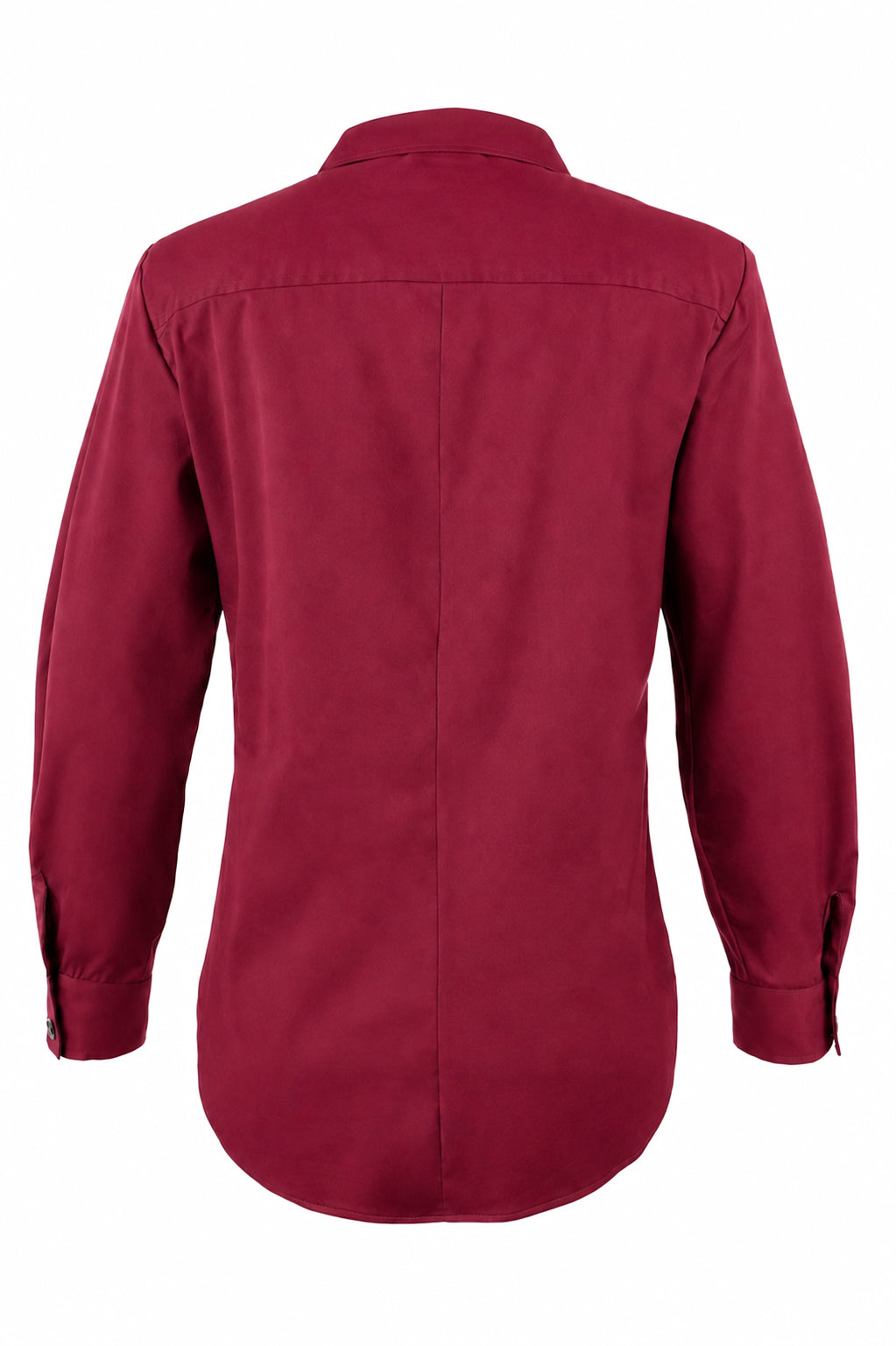 Endora Long Sleeve Half Zip Shirt Burgundy