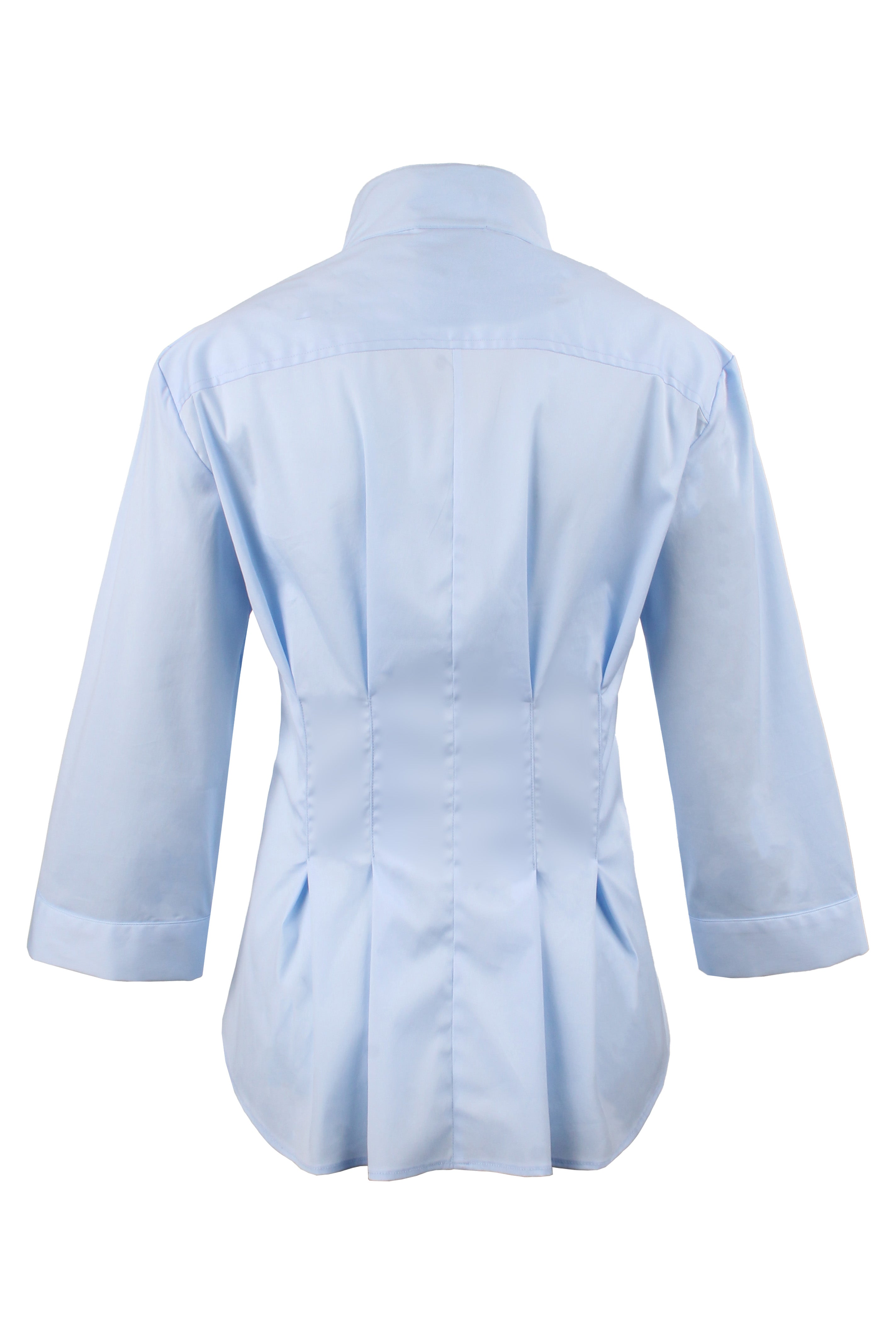 Rocky Tie Front Shirt 3/4 Sleeve Light Blue