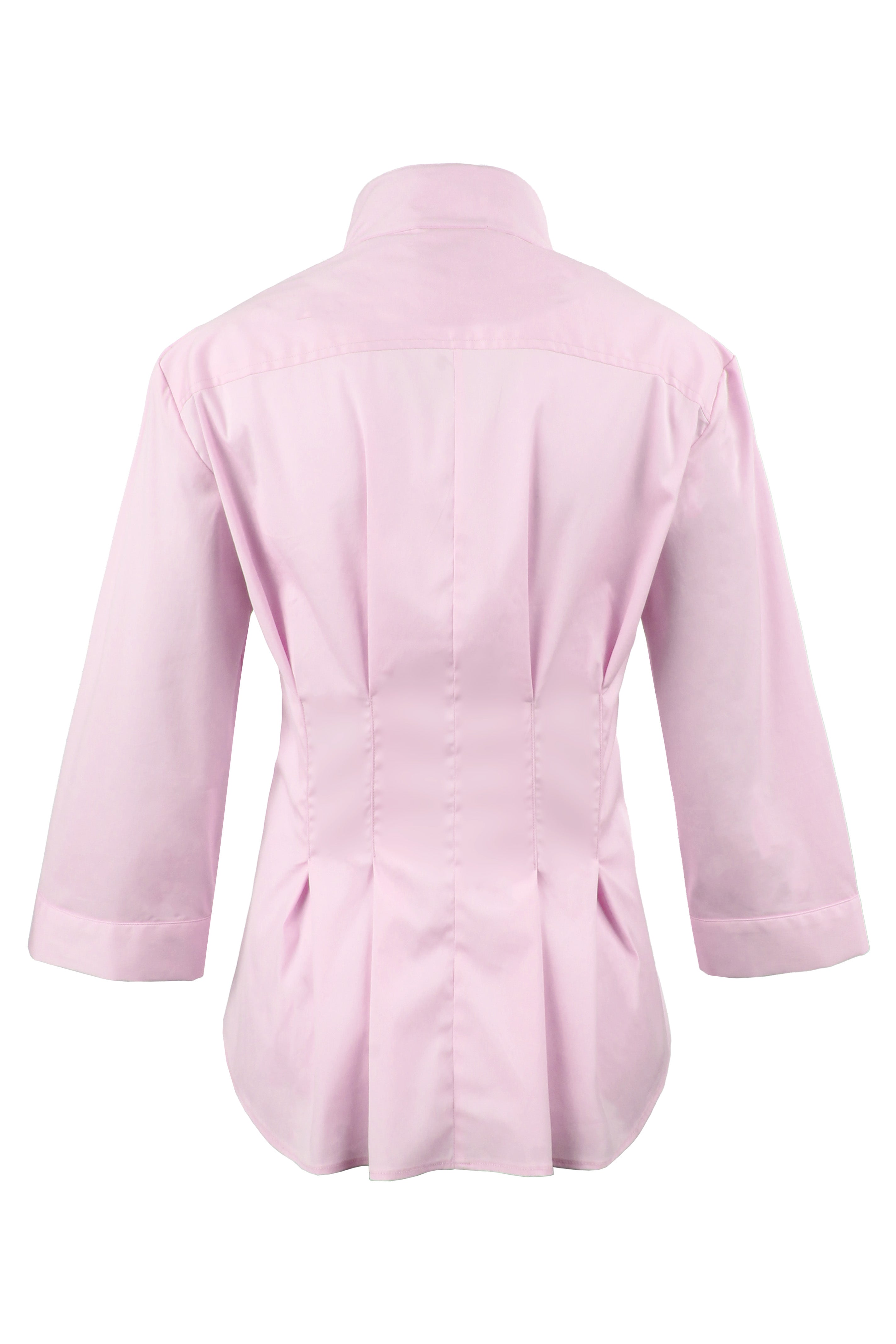 Rocky, Finley pink blouse with poplin tie front on a white background