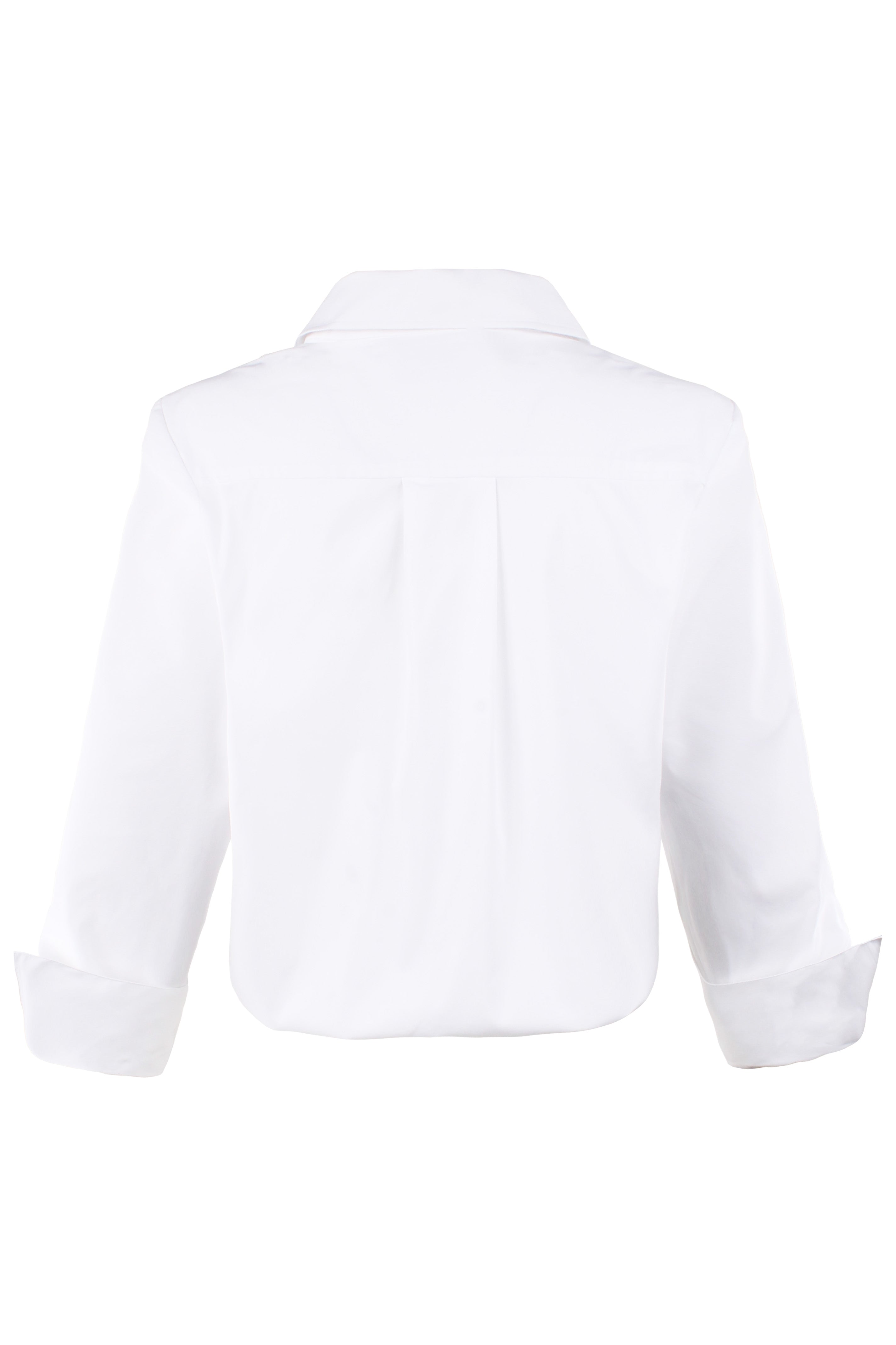 Sloane Shirt White Silky Poplin