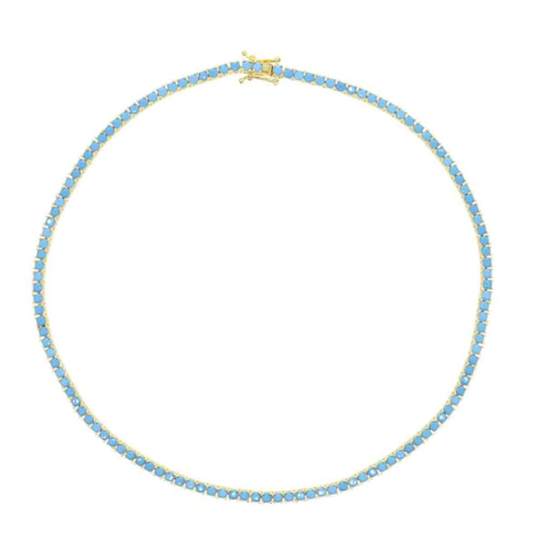 AC Turquoise Tennis Necklace