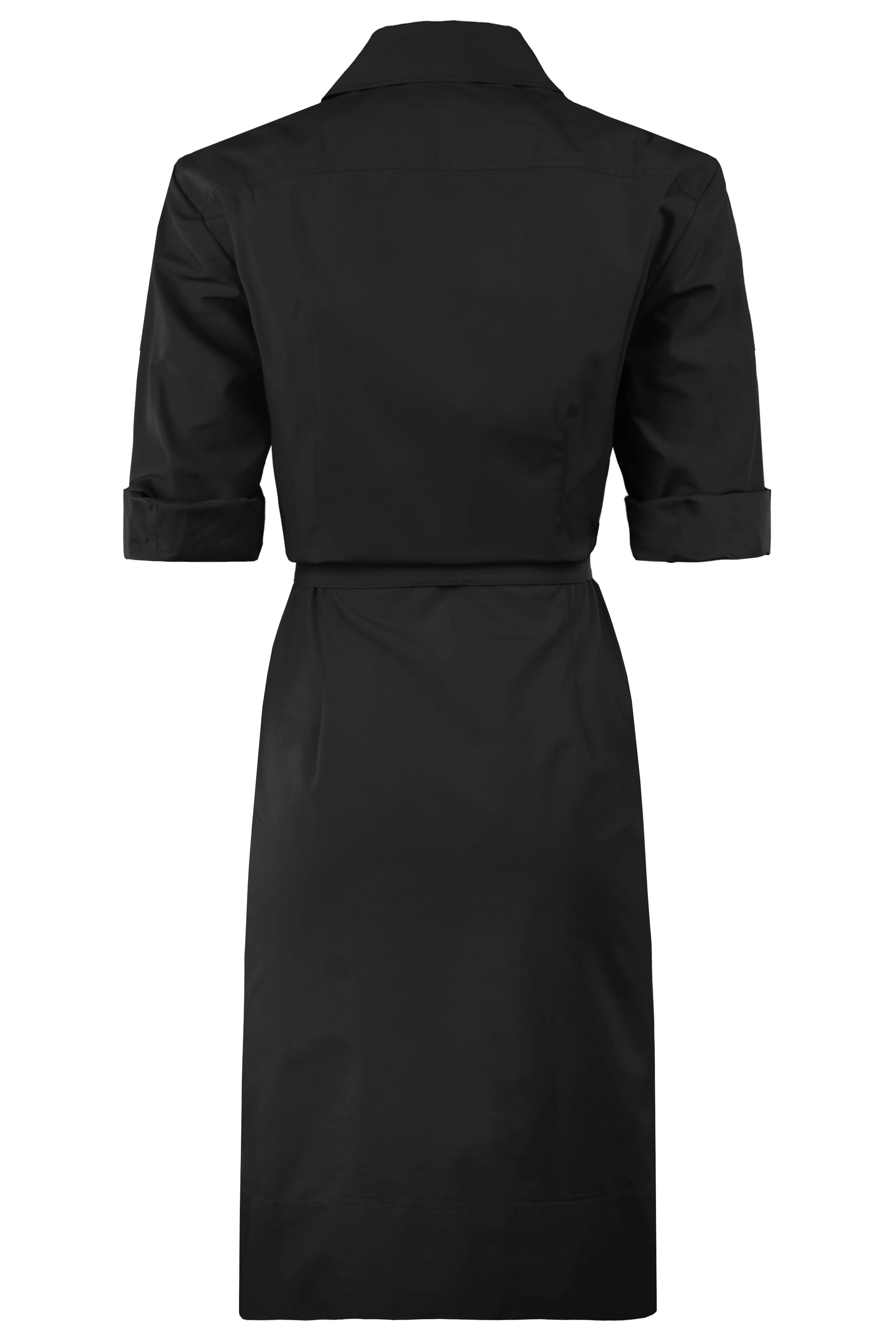 Marty Shirtdress Black Typewriter Cloth