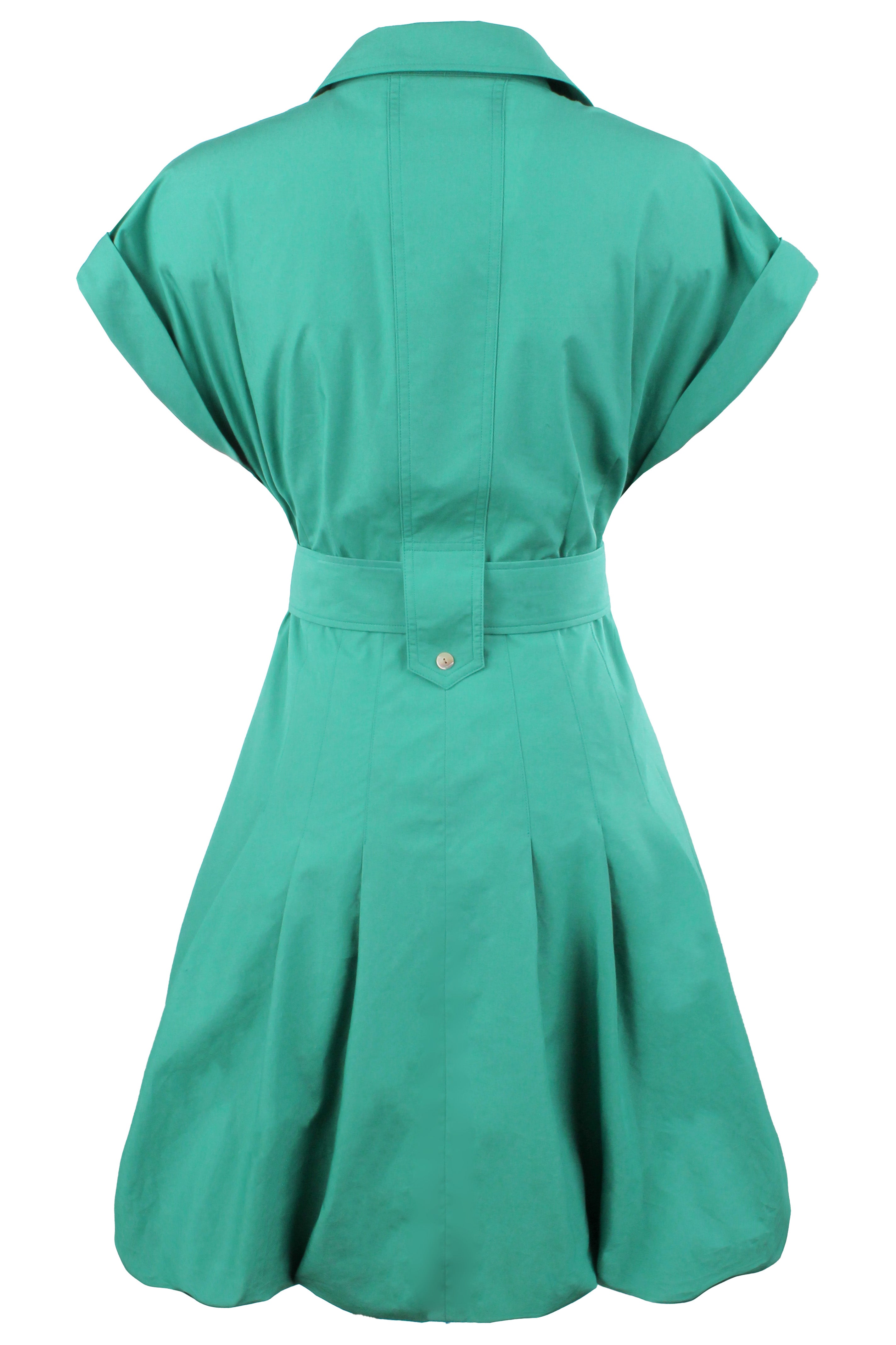 Libby Bubble Dress Kelly Green Typewriter Cloth