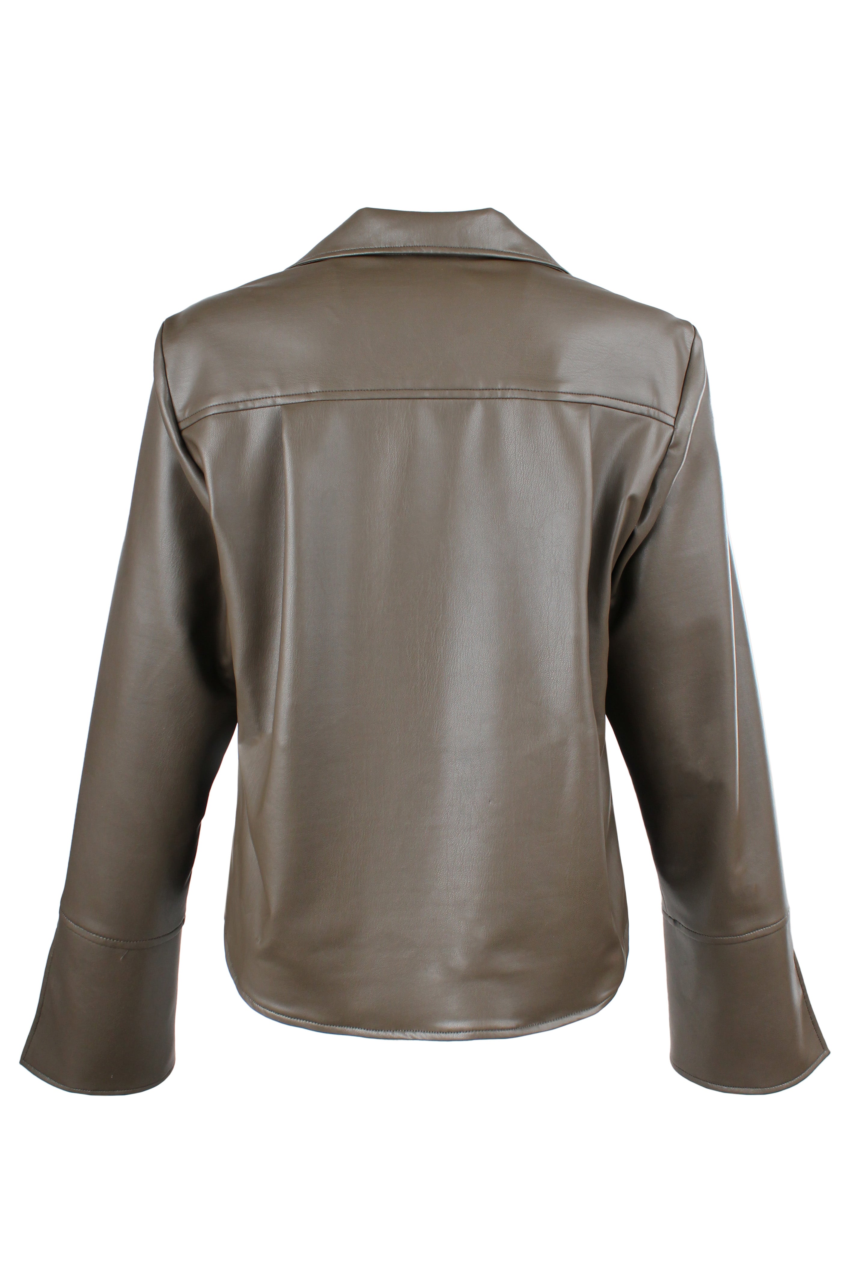 Campbell Zipper Jacket Mousse Vegan Leather