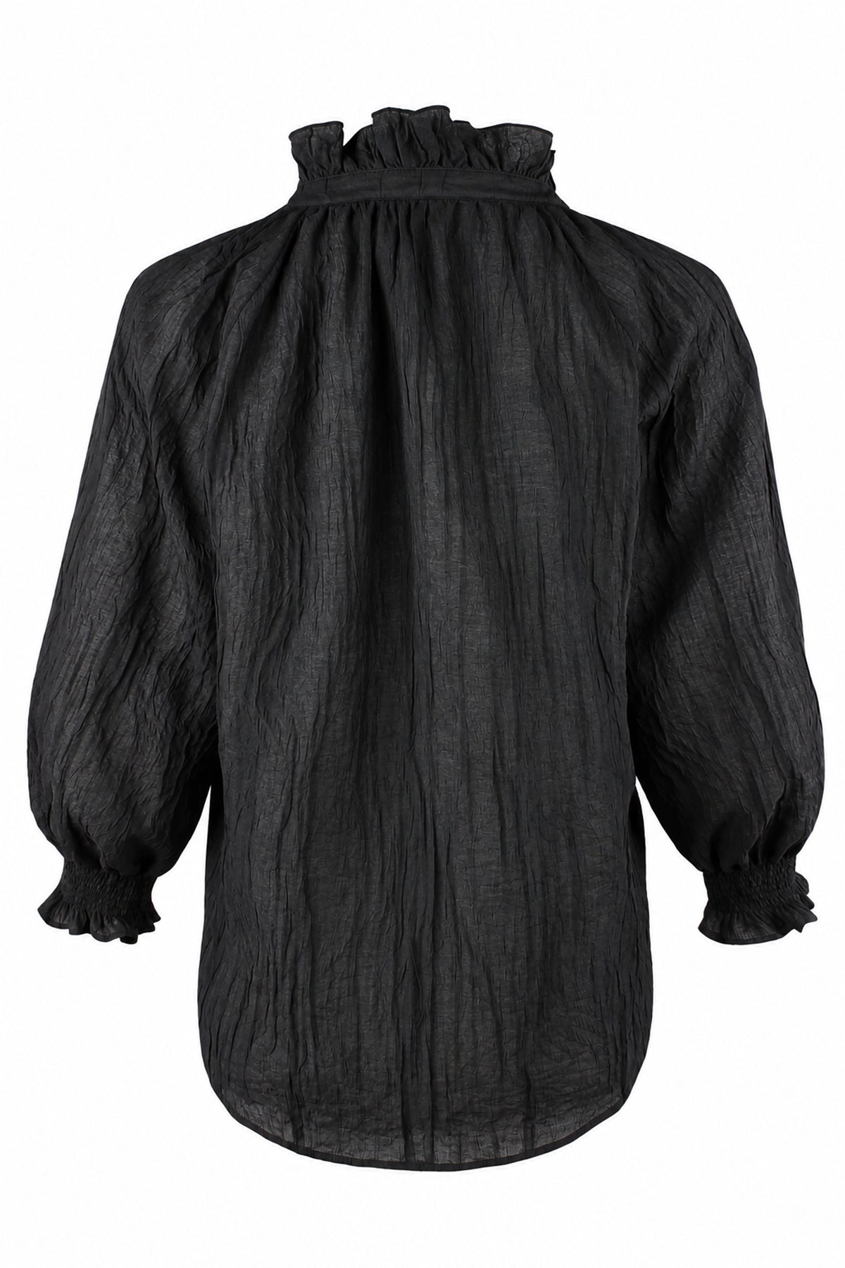 Fiona Shirt in Black Vertical Crush