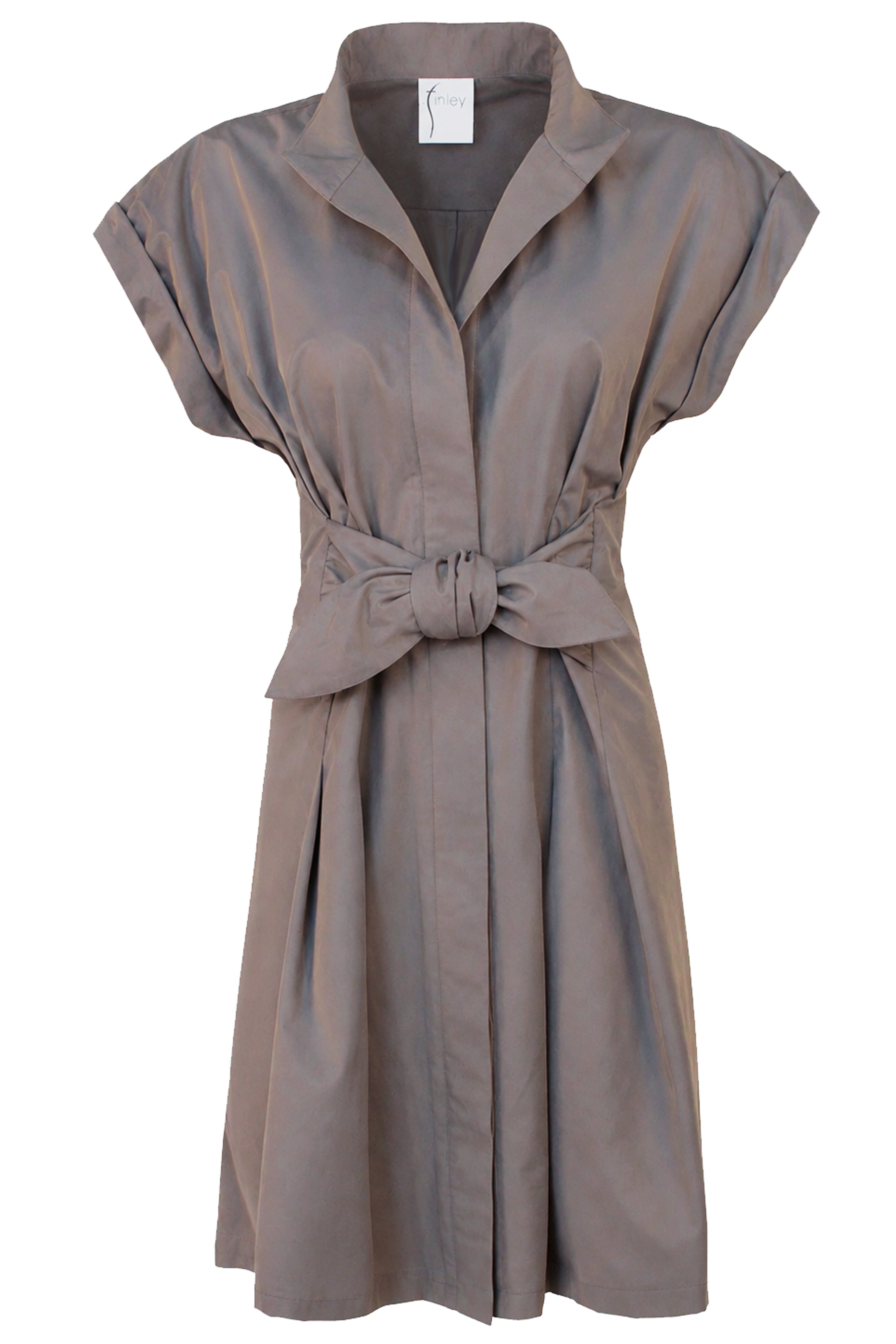 Rocky Dress, Topaz Iridescent Cross-Dye Weathercloth