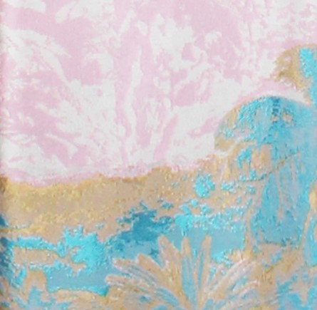Long Chantal Shirt Dress Pink/Blue Wedding Guest Jacquard