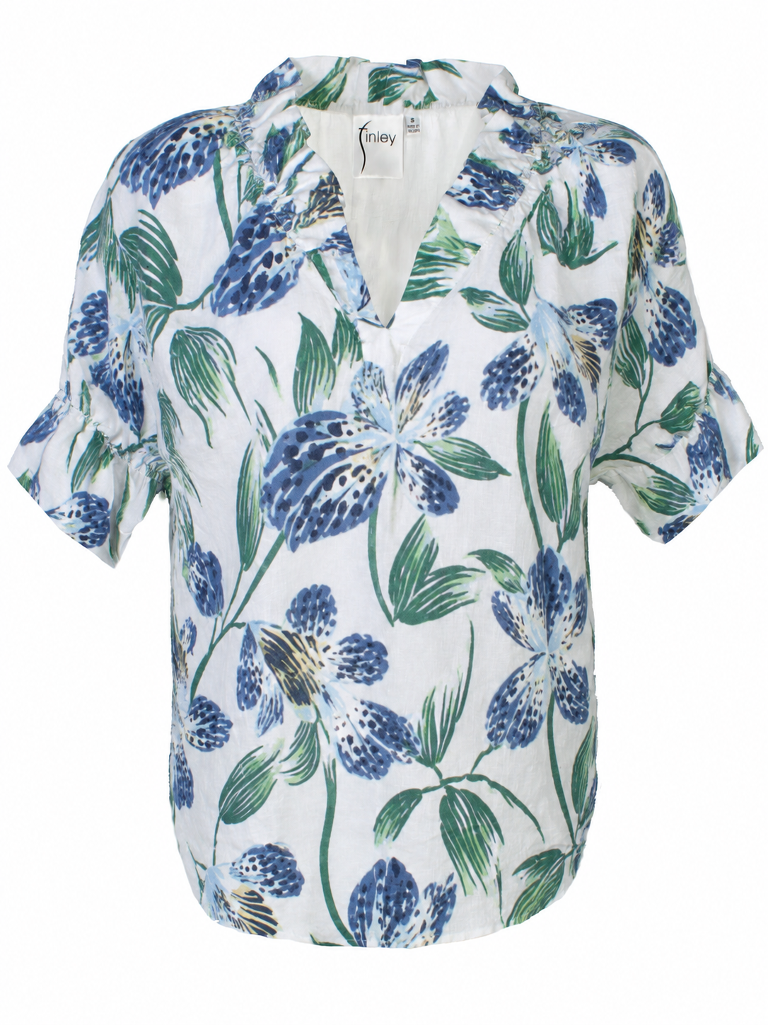 Crosby Top Iris Print - Webstore Exclusive