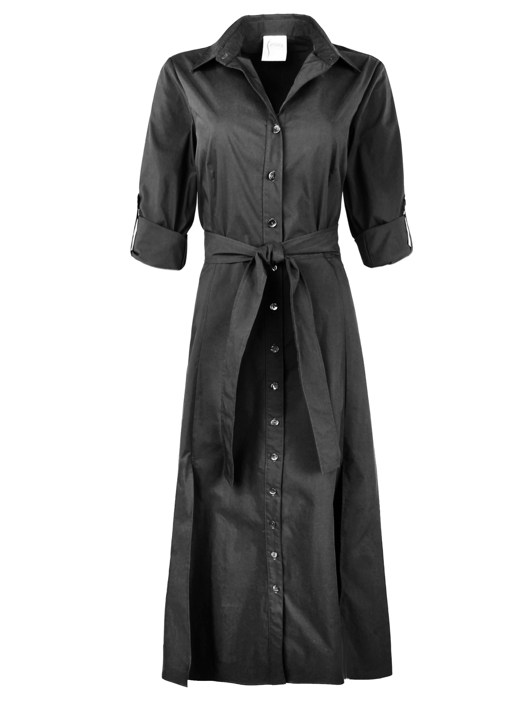 Laine Tie Front Long Dress Red Weathercloth