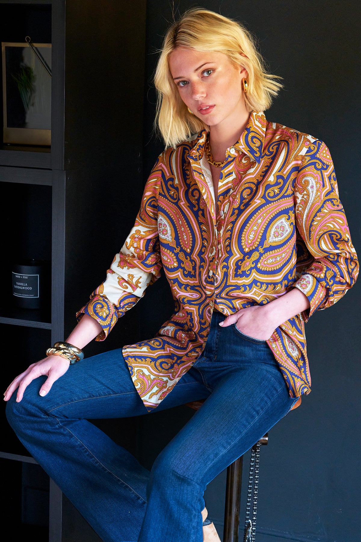 Mini Monica Shirt Princess Paisley