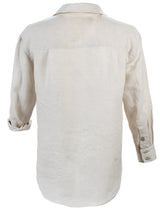 Monica Oversized White Linen Shirt