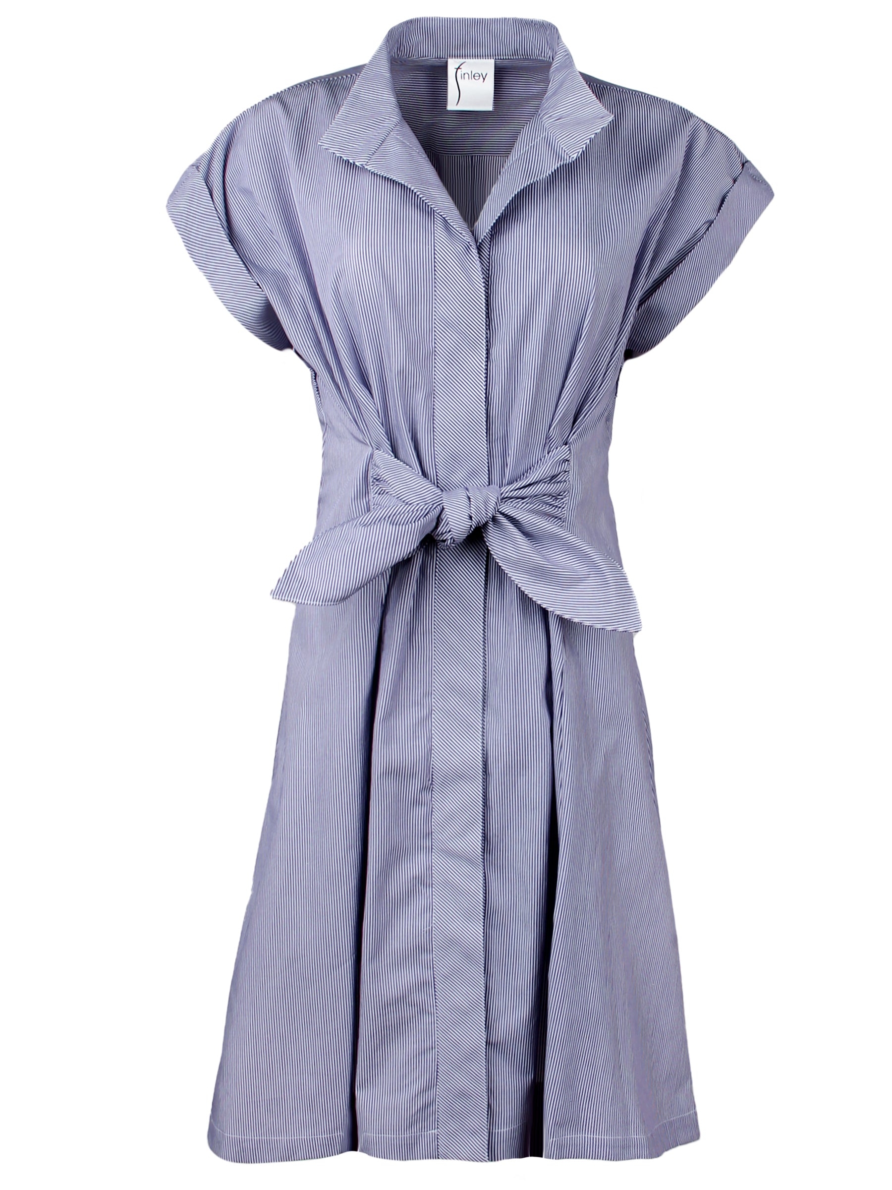 GAMEDAY! Rocky Shirt Dress Blue & White Stripe