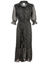 Sienna Shirt Dress Pixel Chiffon Print -Available at NM.com