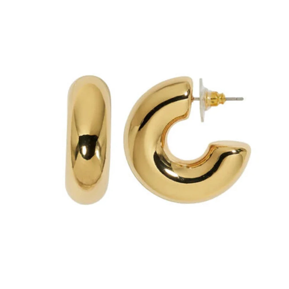 Statement Gold Hoop Earrings