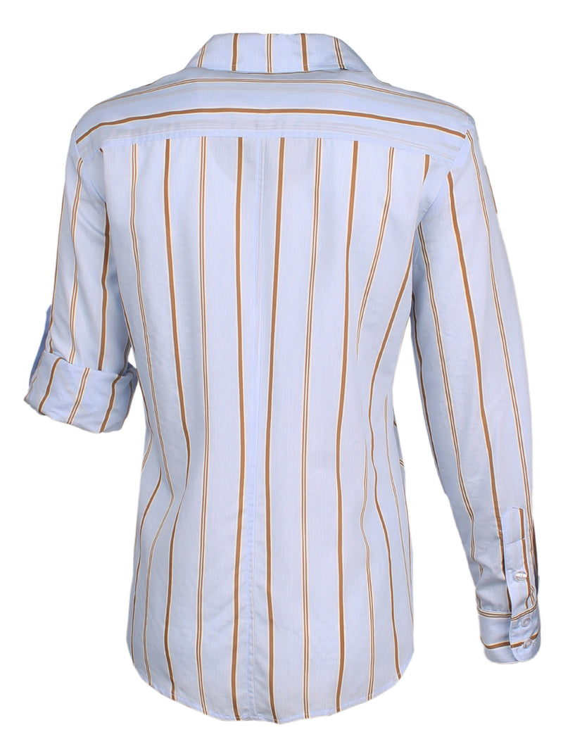 Teigan Shirt Blue/Yellow Menswear Stripe