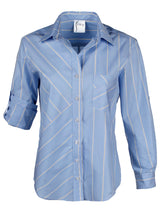 Teigan Shirt Blue/Yellow Menswear Stripe