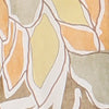 One Of A Kind Fiona Yellow & Brown Abstract Voile Ruffle Blouse