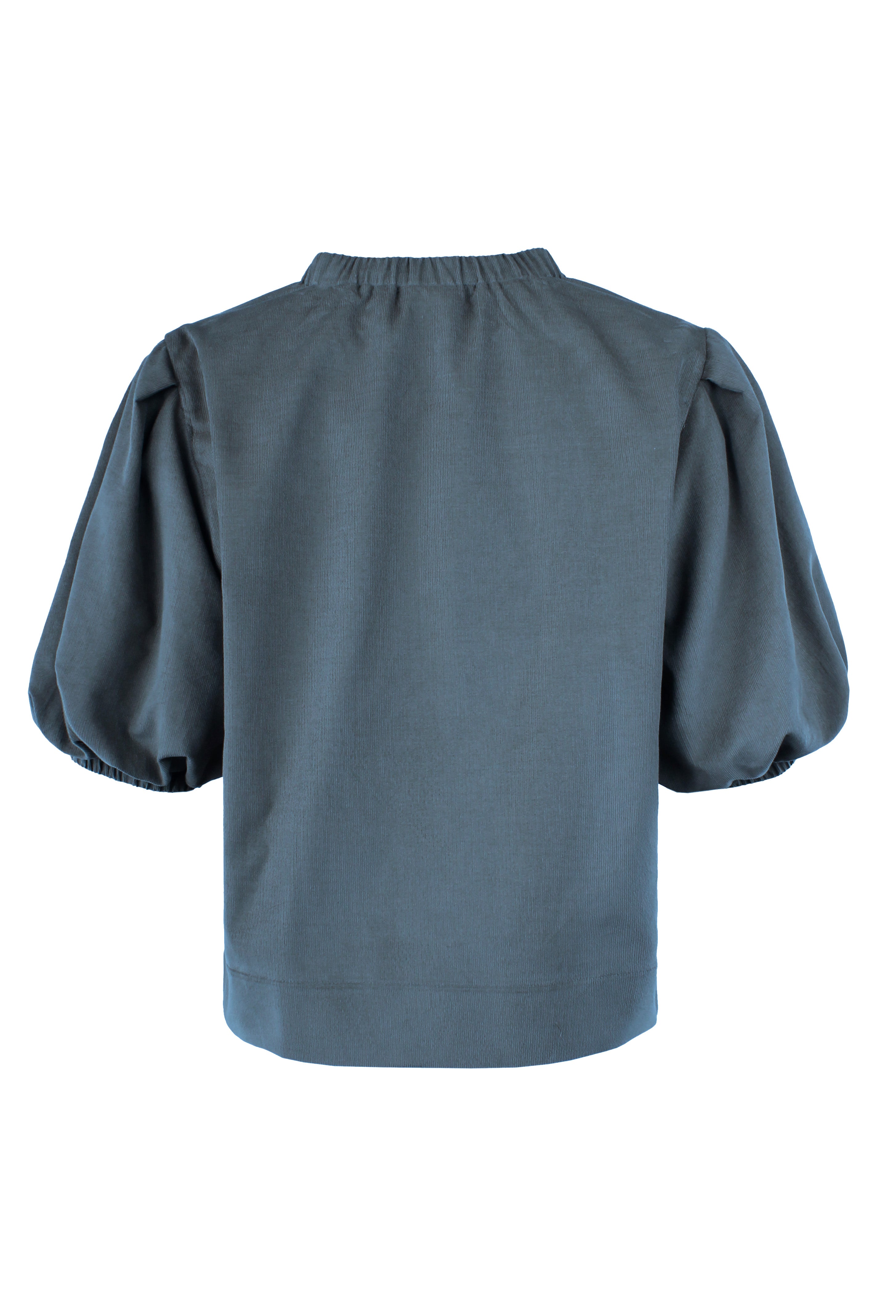 Marcie Popover Teal Pinwale Corduroy