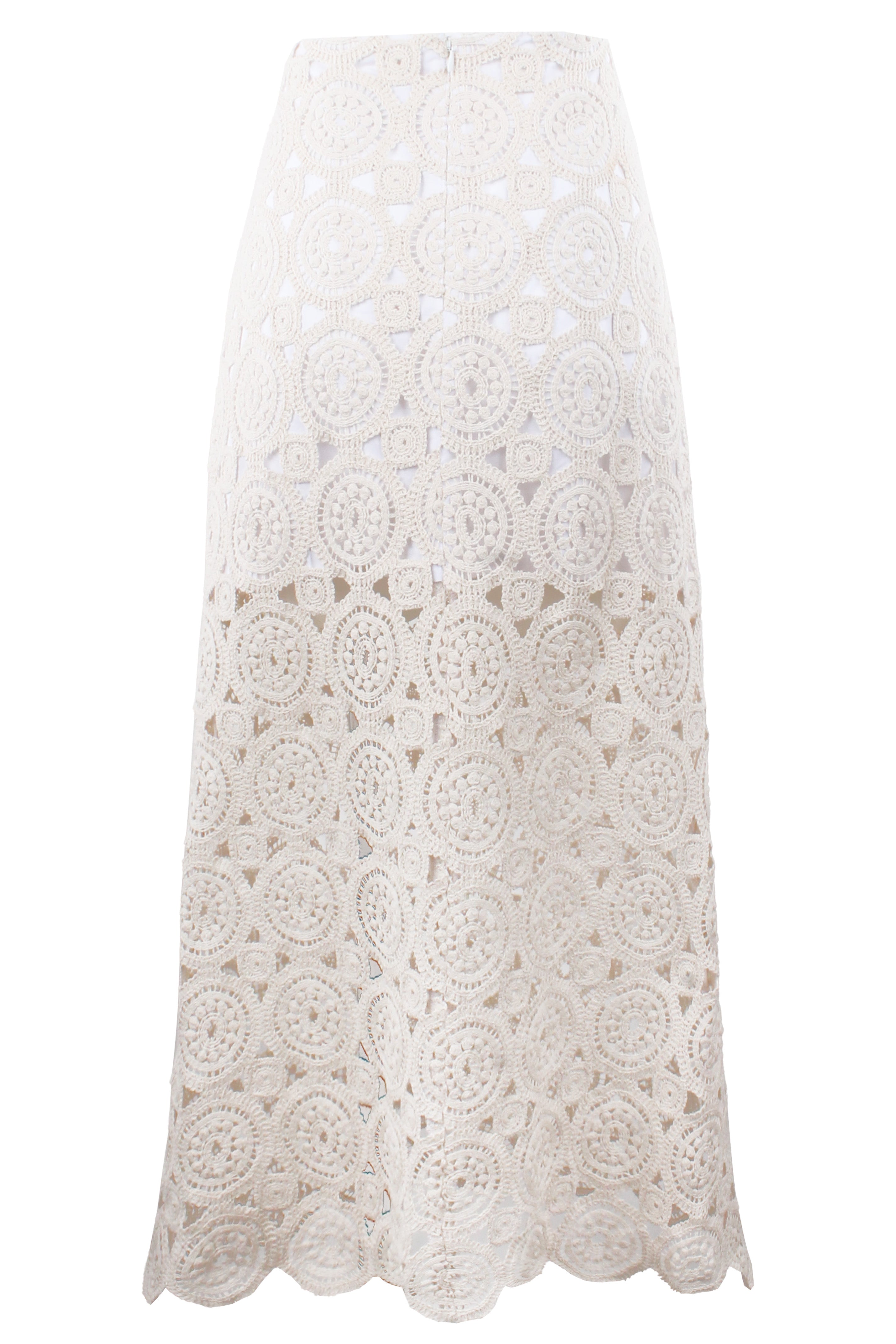 Hazel Skirt Natural Crochet