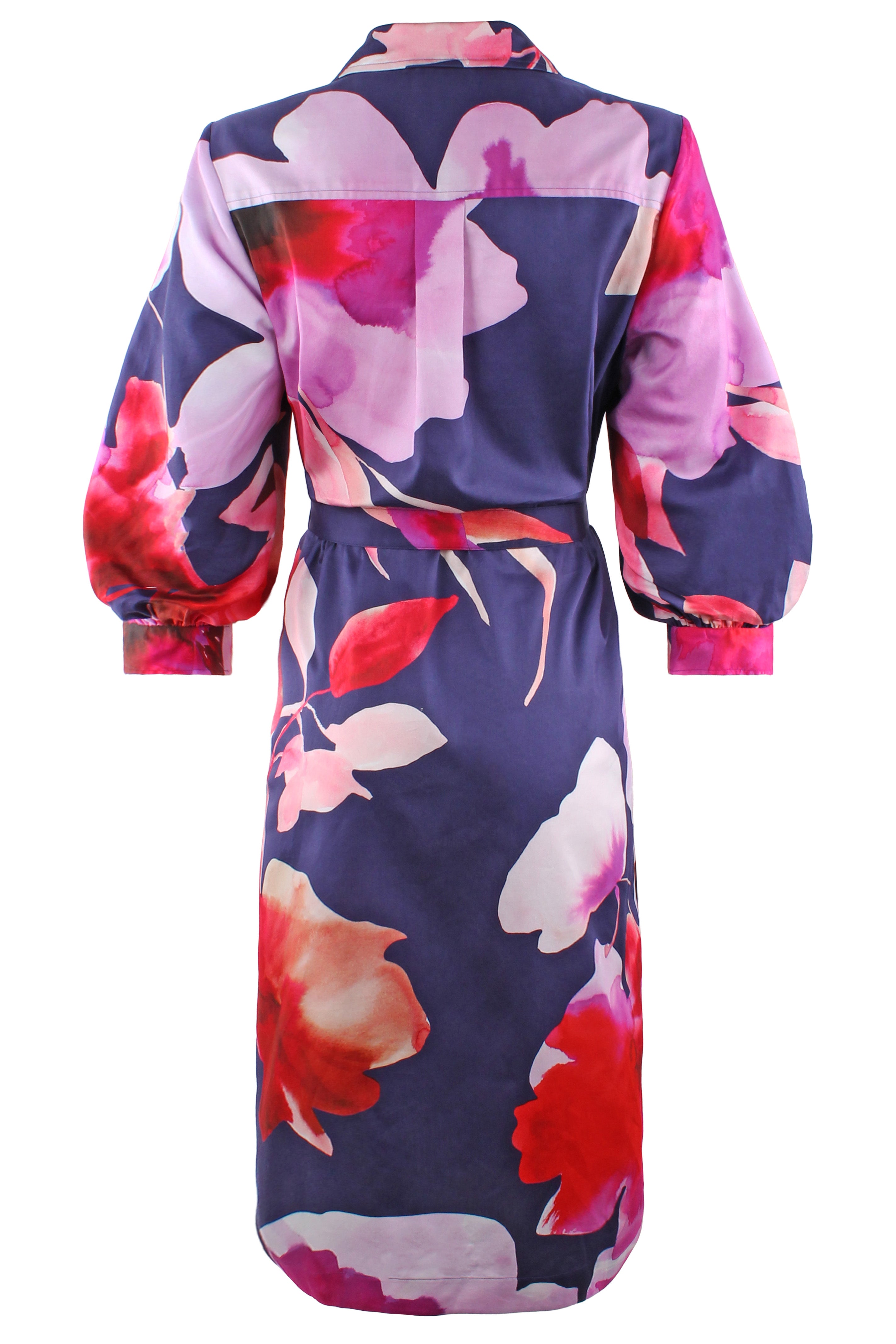 Clementine Midi Shirt Dress Flower Bomb Print