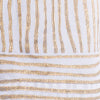 MENDED Andie Button Down Shirt Gold Block Stripe Print Shirt