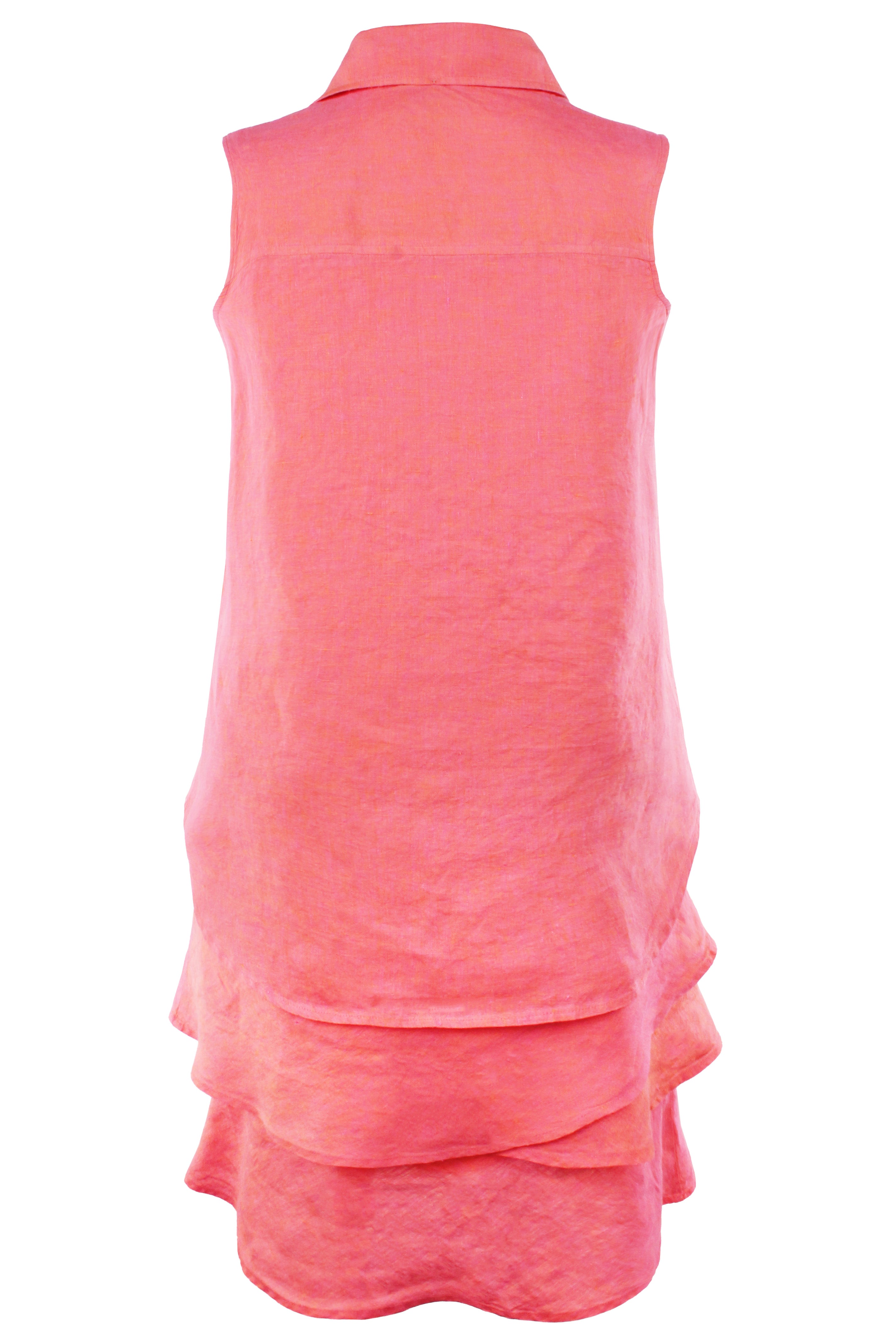 Jasmine Shirt Dress Peony Pink Washed Linen