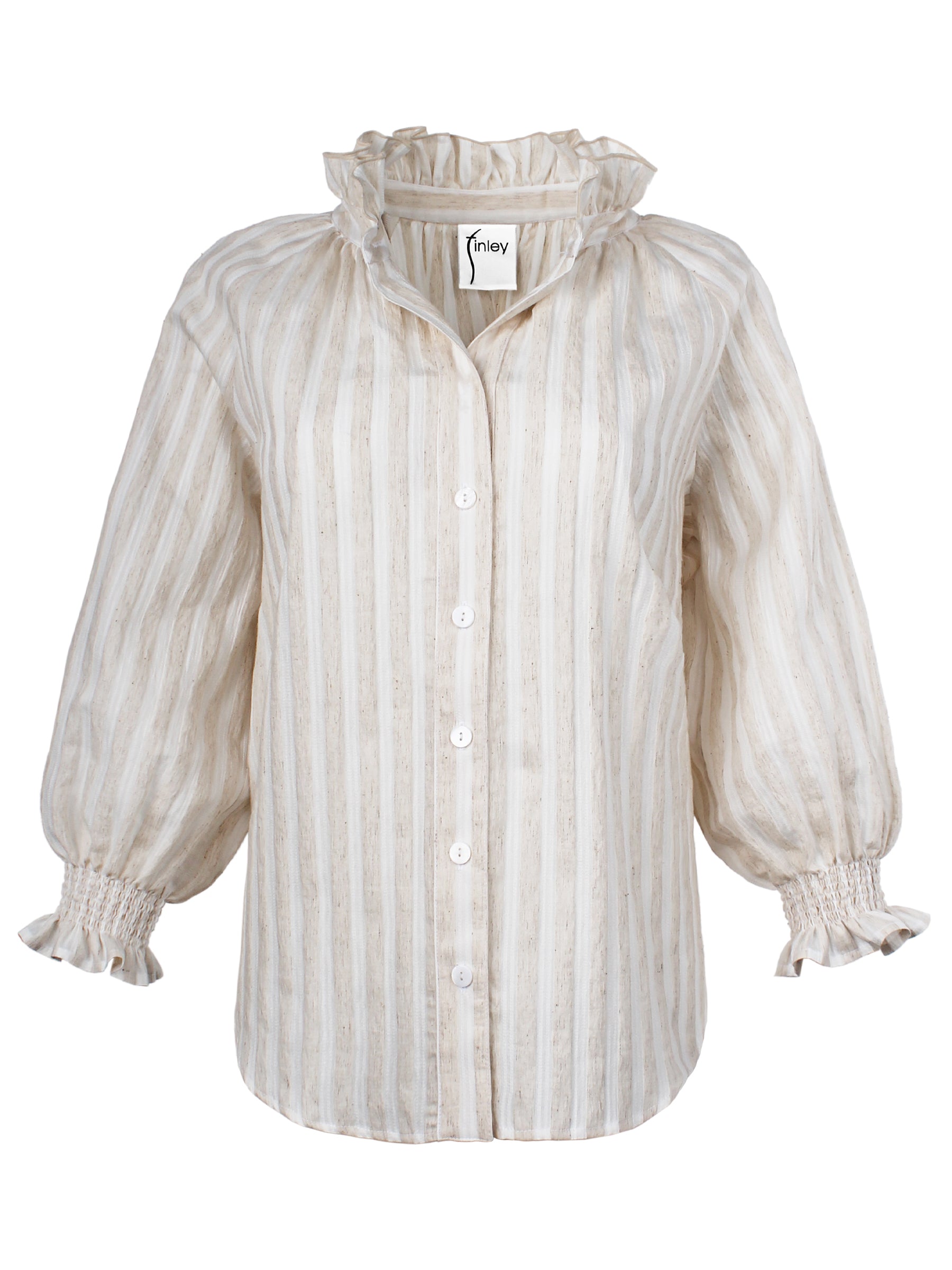 Fiona Shirt Natural Stripe