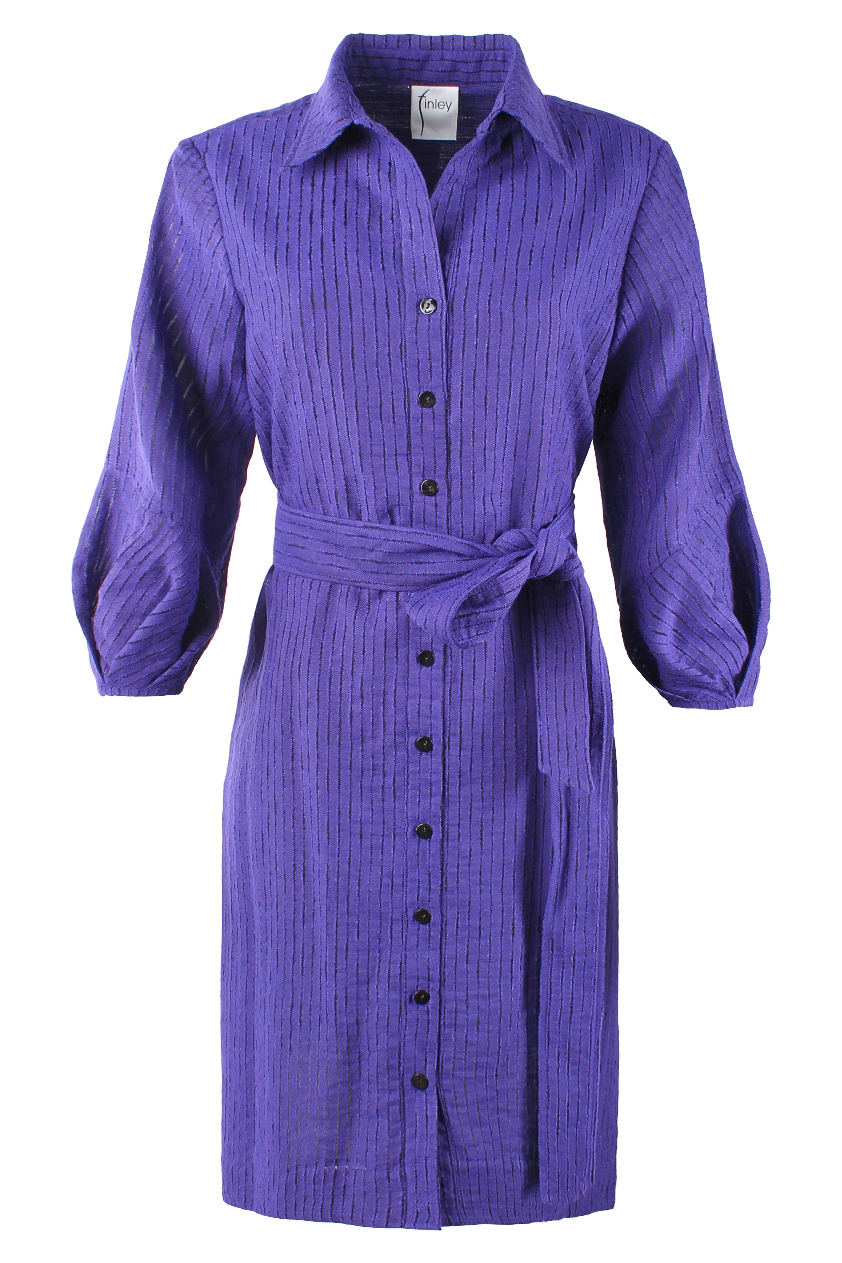 GAMEDAY!! Milo Shirt Dress, Red Open Weave Stripe