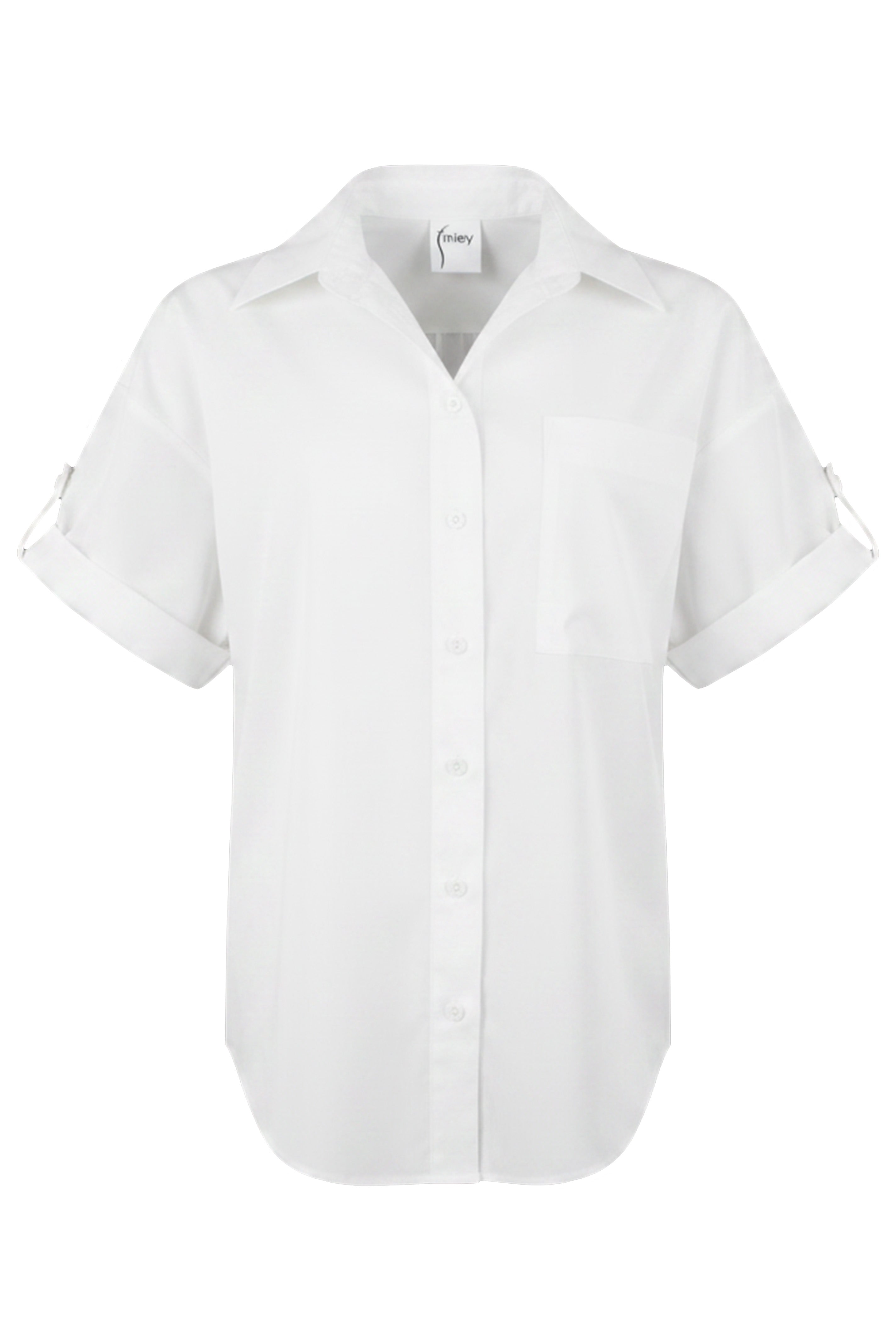 Big Time Oversized Boyfriend Shirt, White Silky Poplin