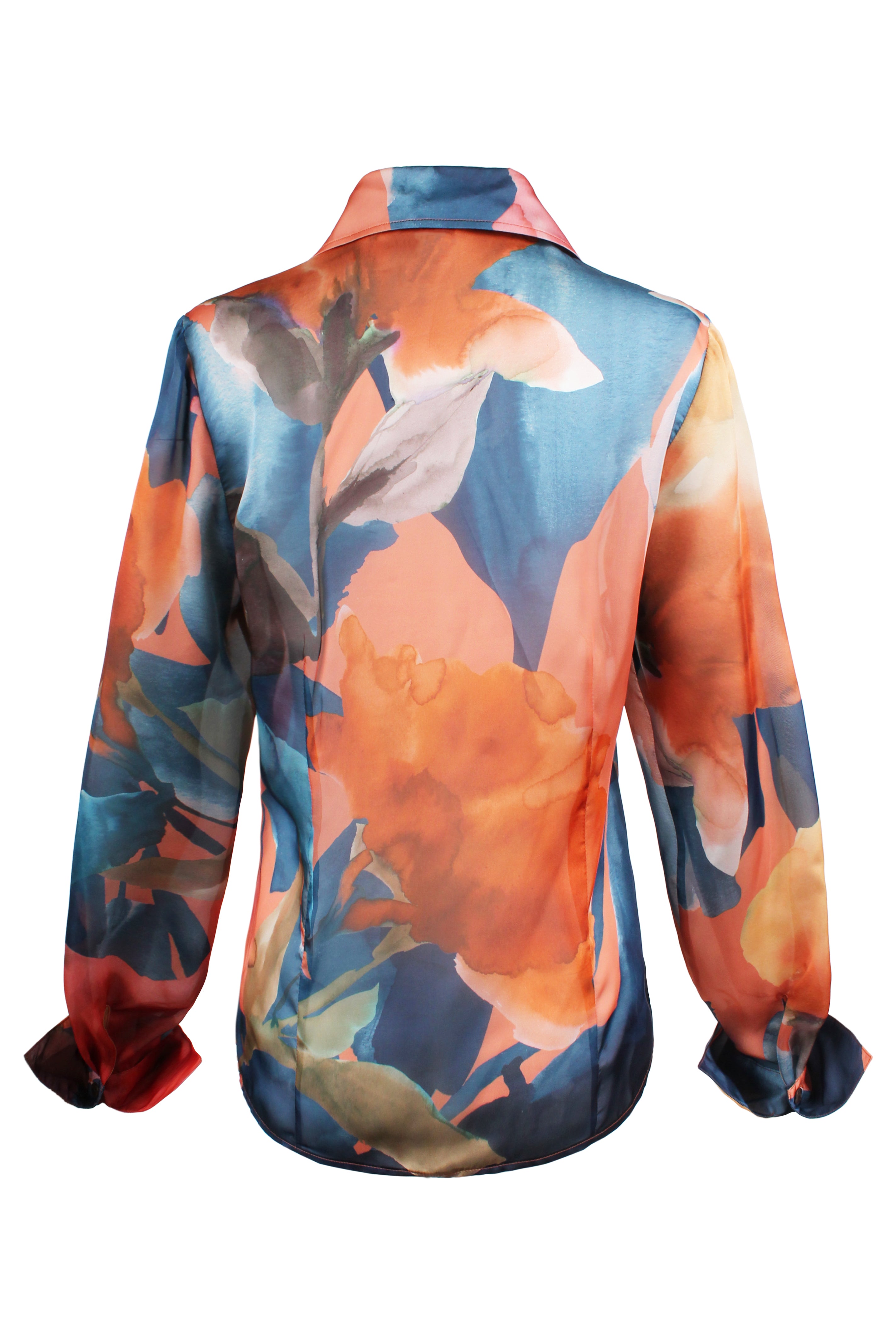 Lindy Tie Front Blouse, Sunset Floral