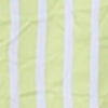 A close up of the Finley Jenna dress, a lime green striped shirt dress with a relaxed contour and ruffle hem accents.
