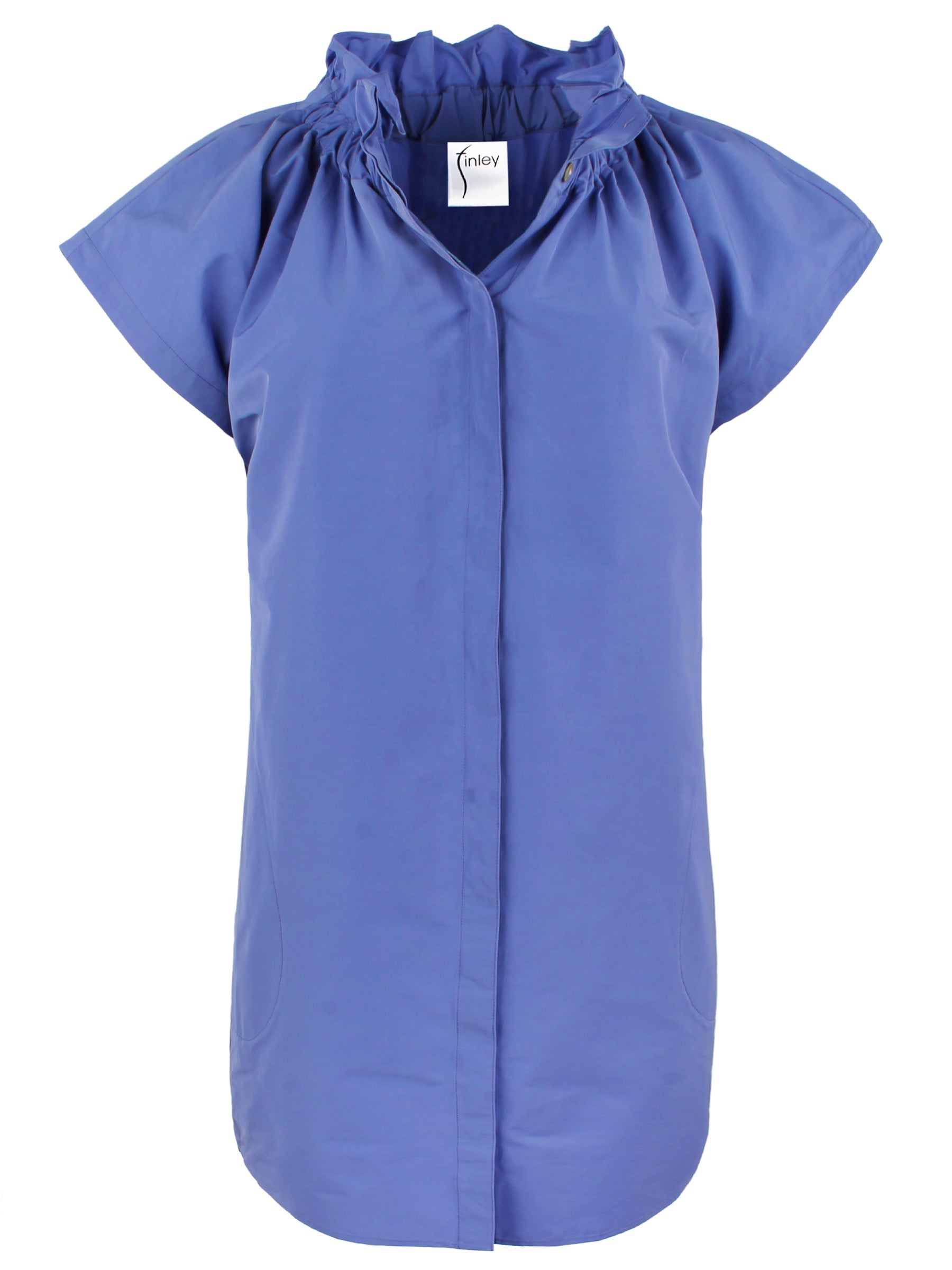 Jenny Shirt Dress Periwinkle Taffeta