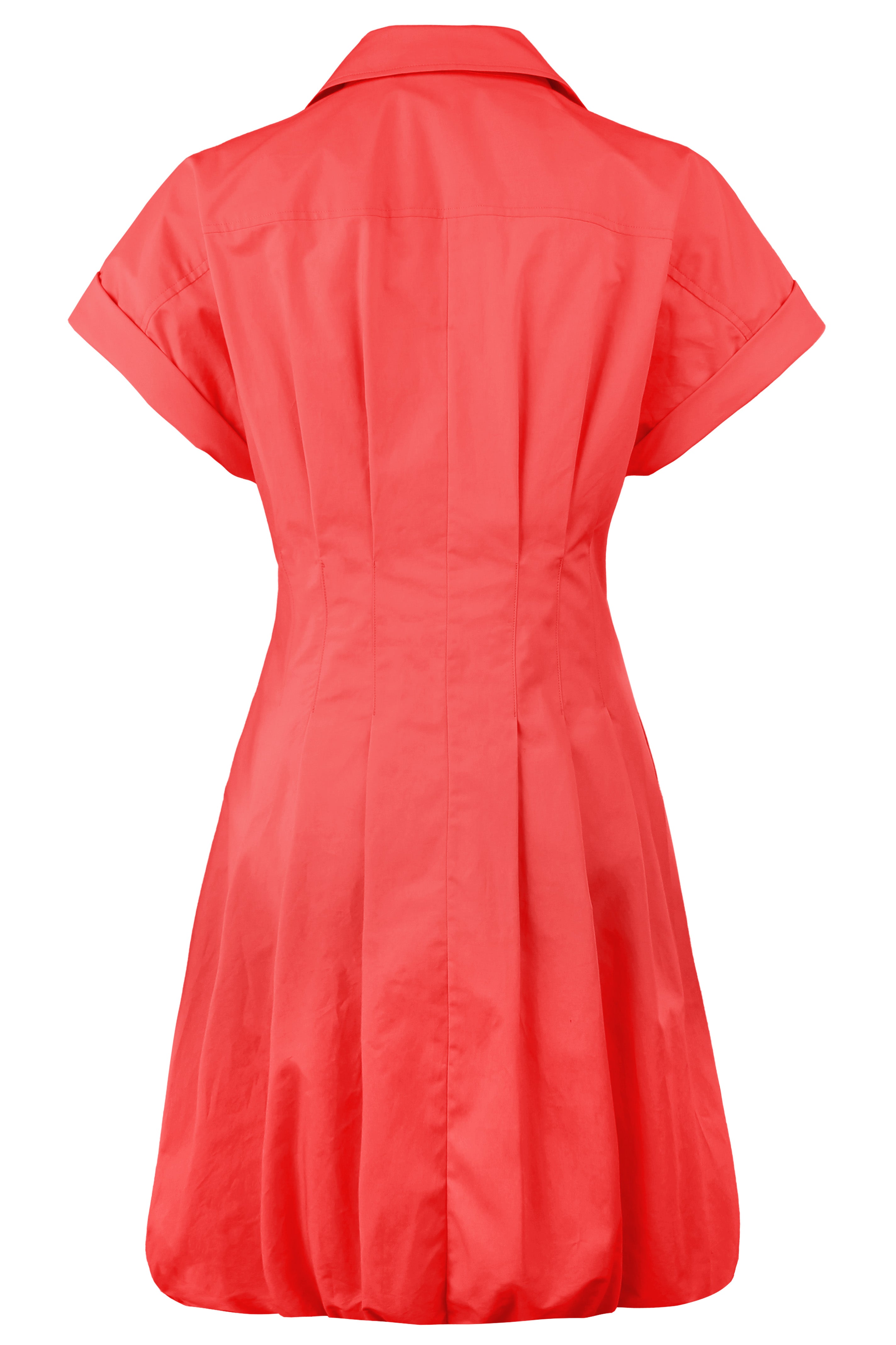 coral t shirt dress Fallon Organic Cotton T-Shirt Wrap Dress Coral / S