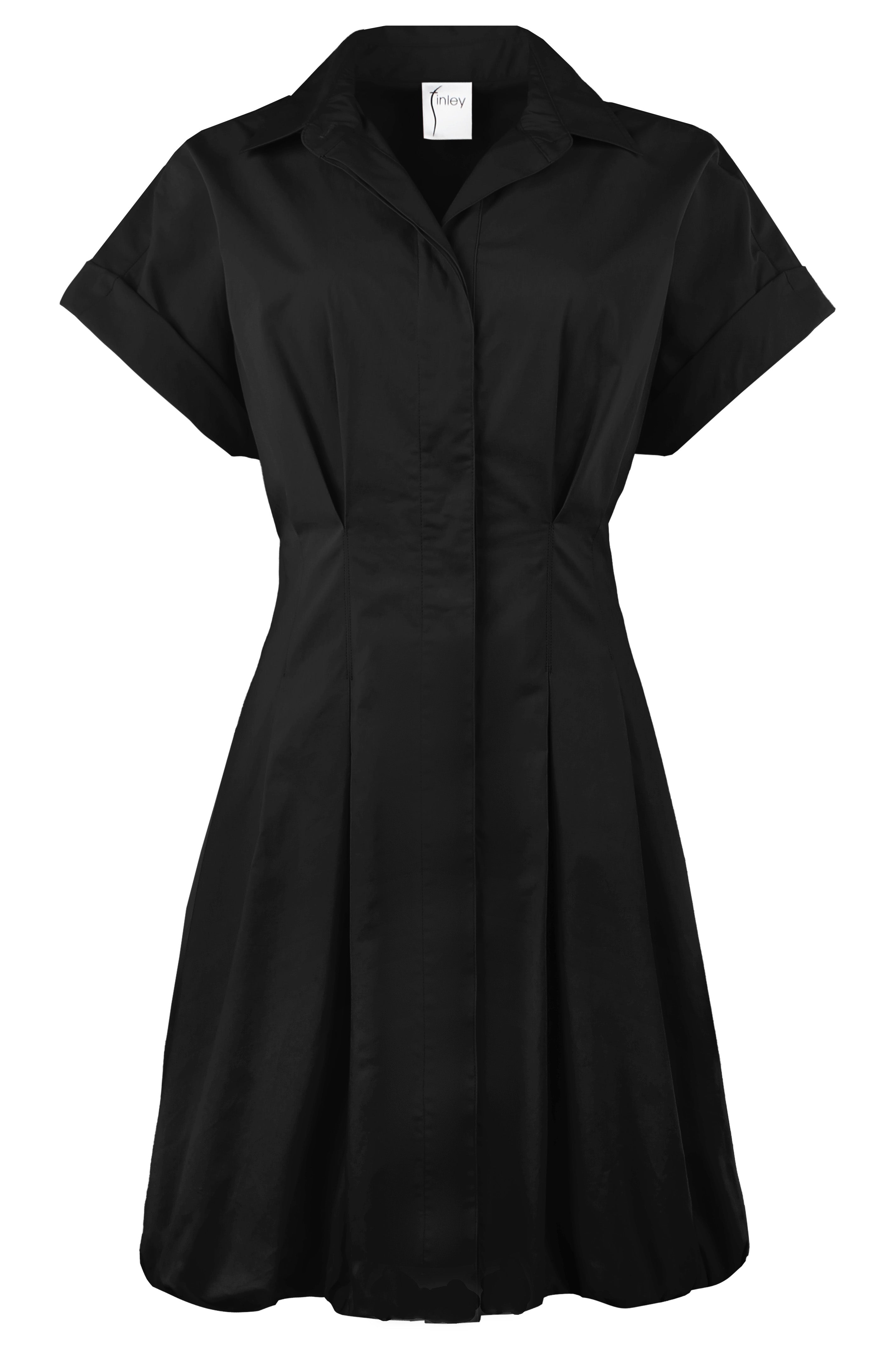 Jax Bubble Dress Black Typewriter Cloth