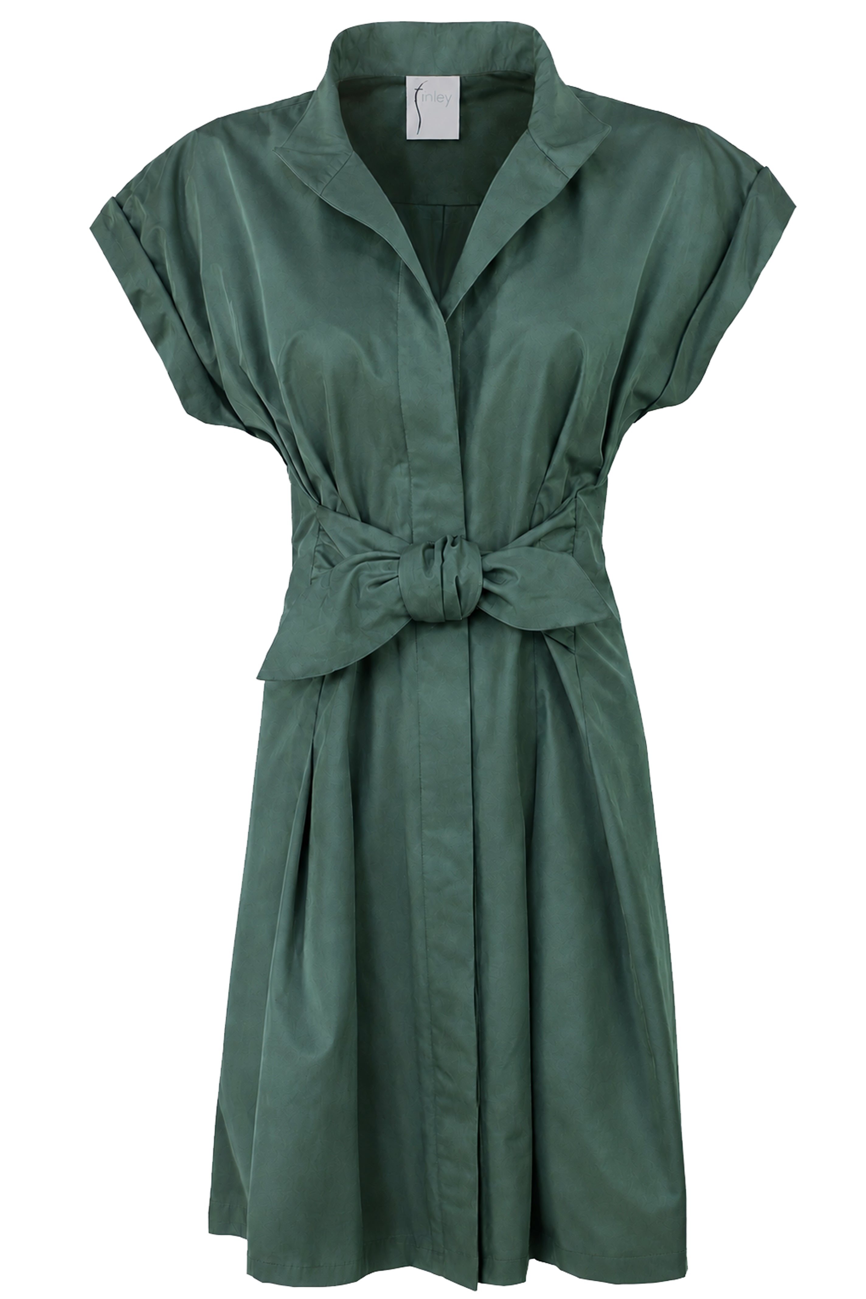 Rocky Dress, Jade Iridescent Cross-Dye Weathercloth