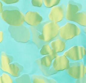 James Bubble Dress Lime Lily Pad Jacquard