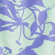 Beverly Long Shirt Dress Floral Jacquard, Honeydew/Purple