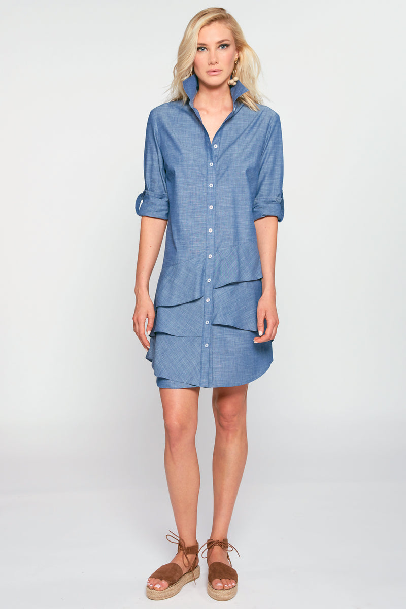 Jenna Shirt Dress Chambray - Webstore Exclusive