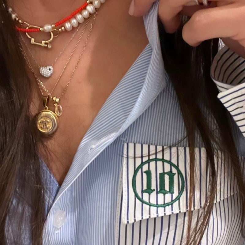 Big Boy Boyfriend Striped Colorblock Shirt