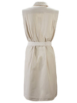 The Finley Marni dress, a sleeveless tie front fitted navy midi dress with a portrait collar.